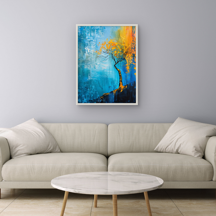 Beautiful Yellow Tree Art