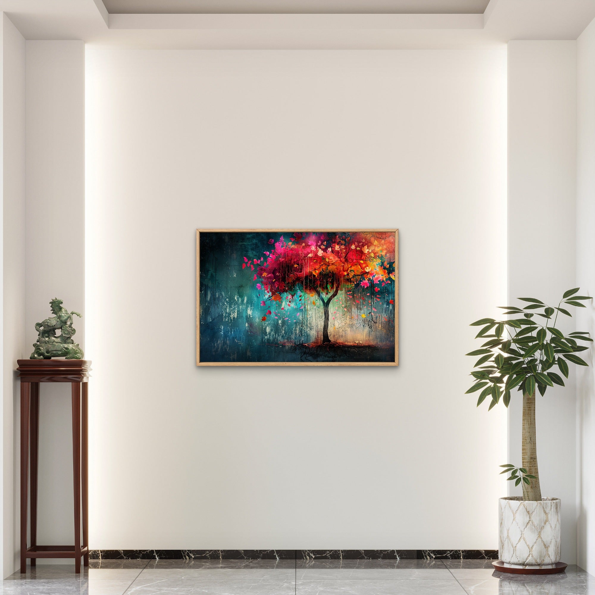 Colourful Tree in the Night