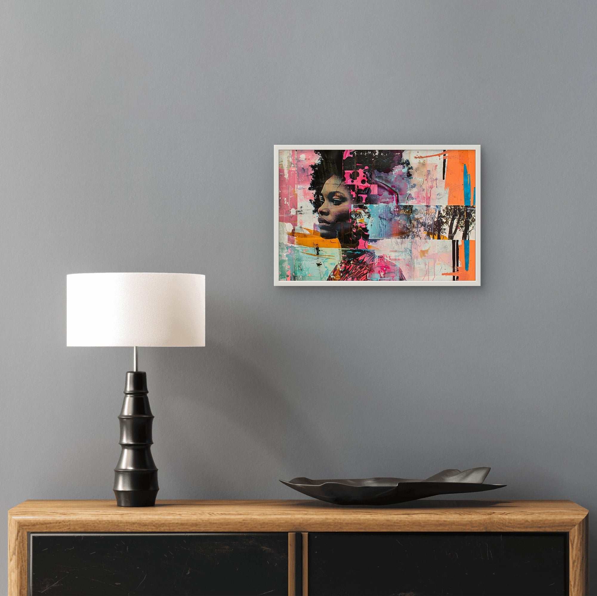 Black Girl Abstract Art