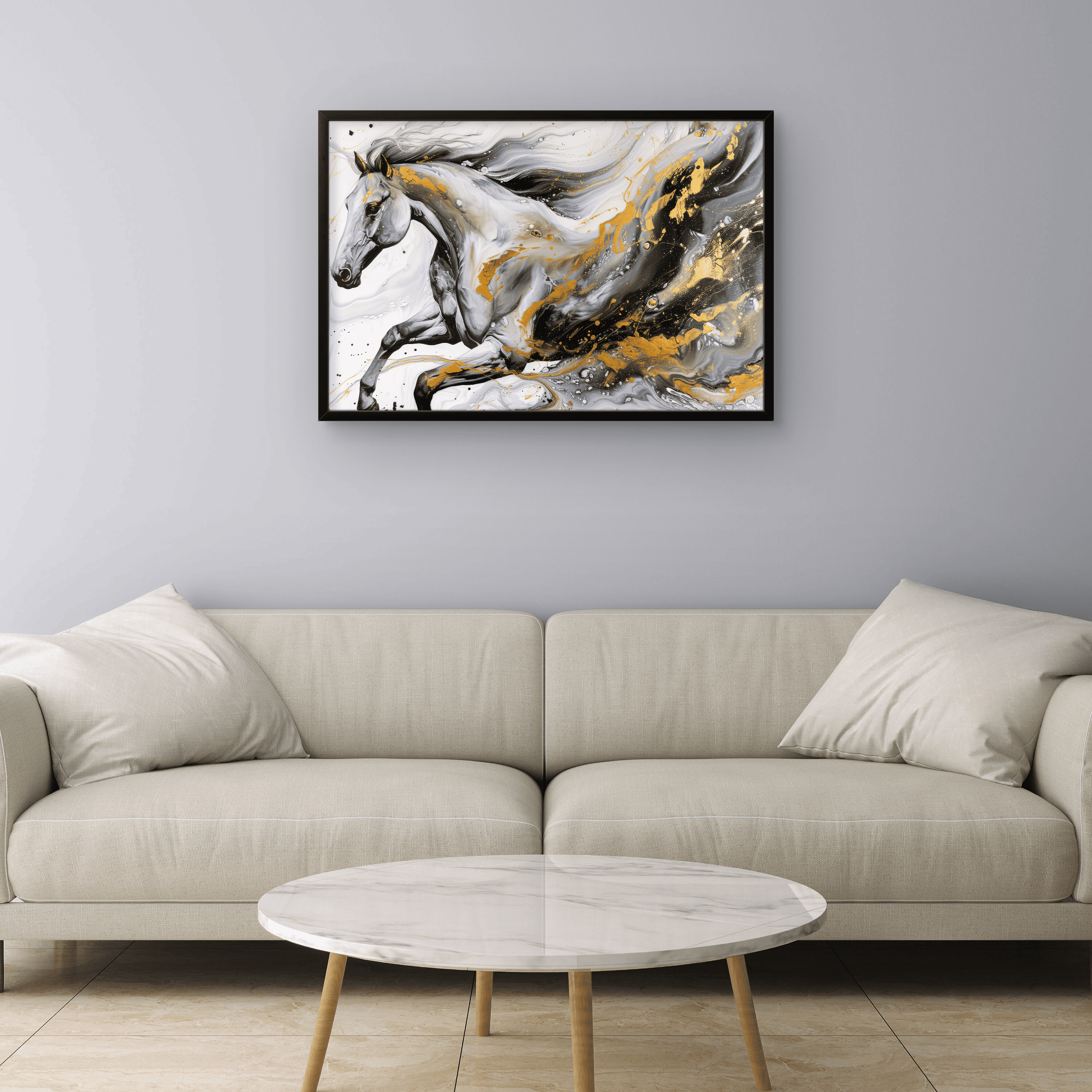 White Horse Abstract