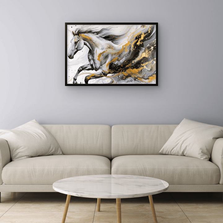 White Horse Abstract