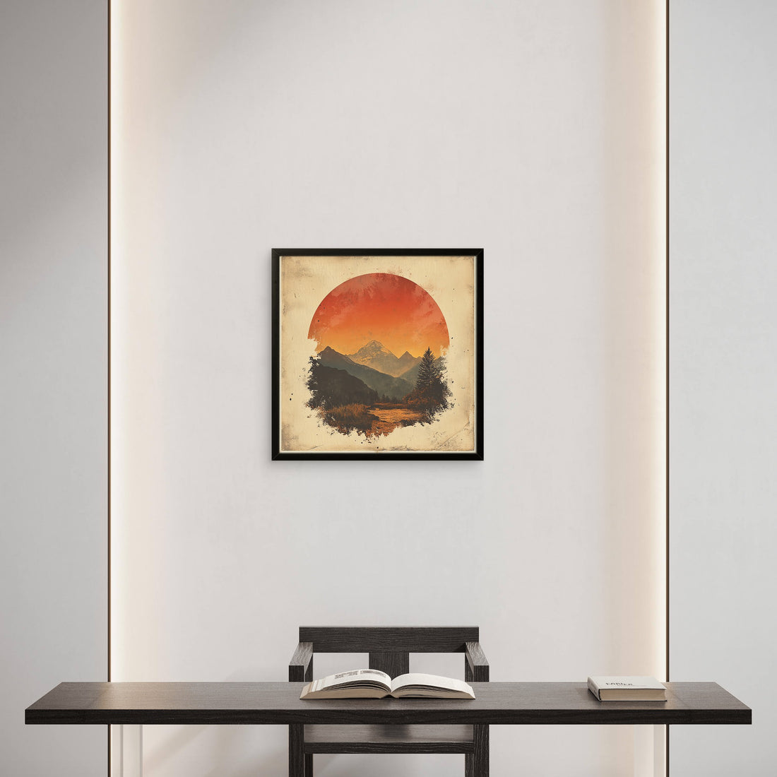 Vintage Mountains Art