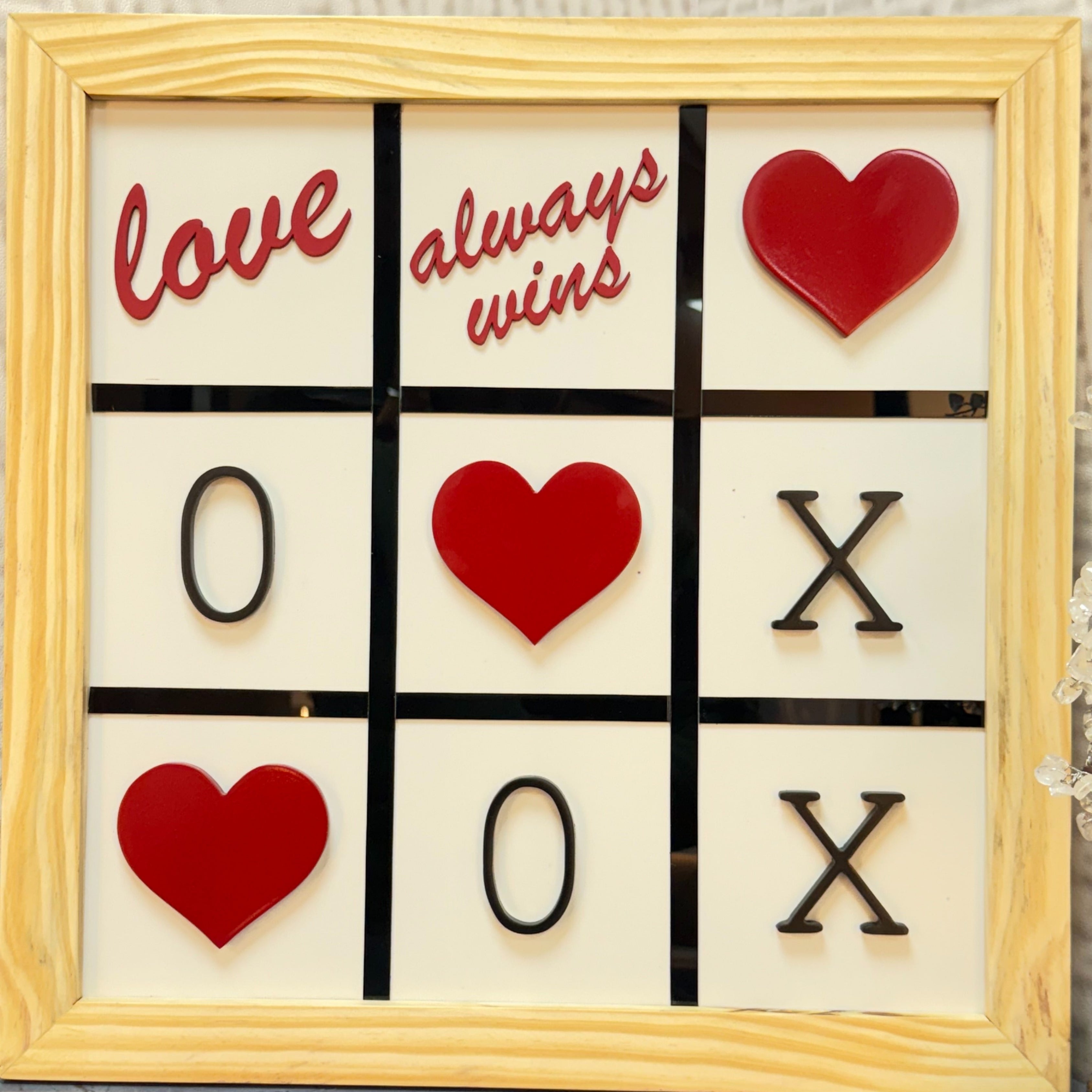 Heart of Love Wooden Frame