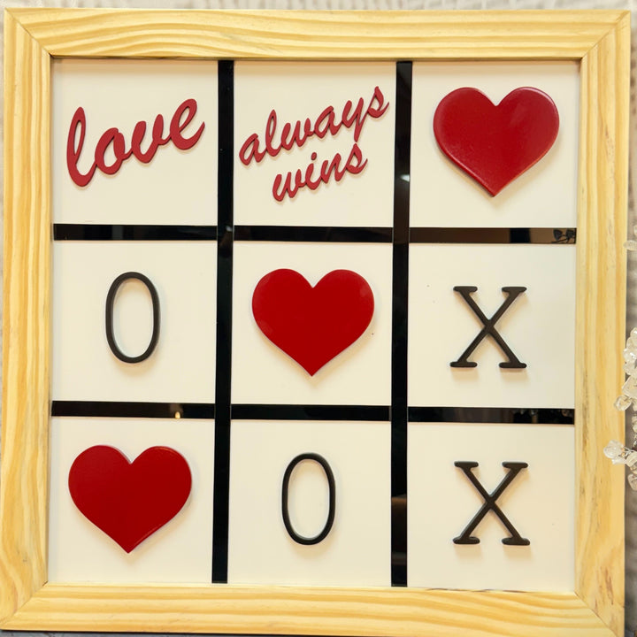 Heart of Love Wooden Frame
