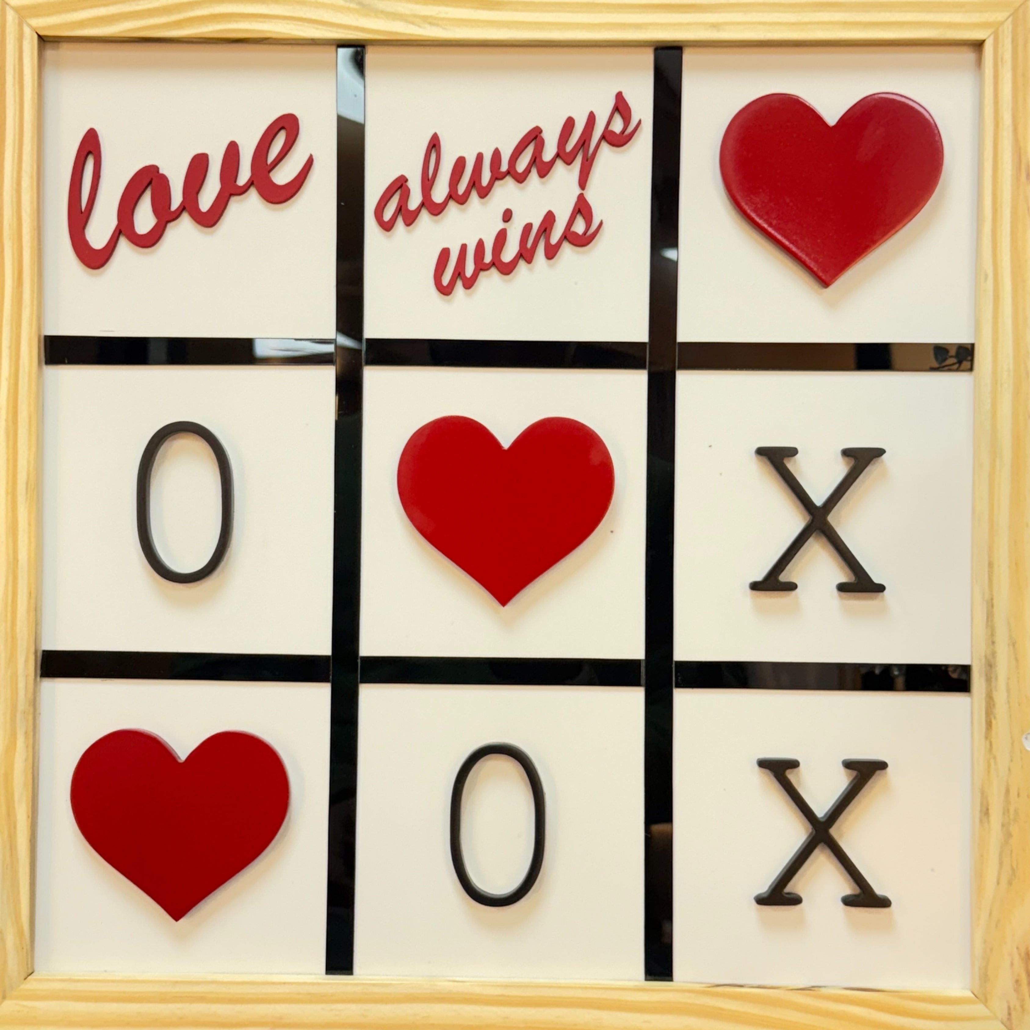 Heart of Love Wooden Frame
