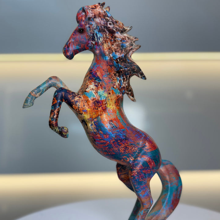 Colorful Jumping Horse Showpeice