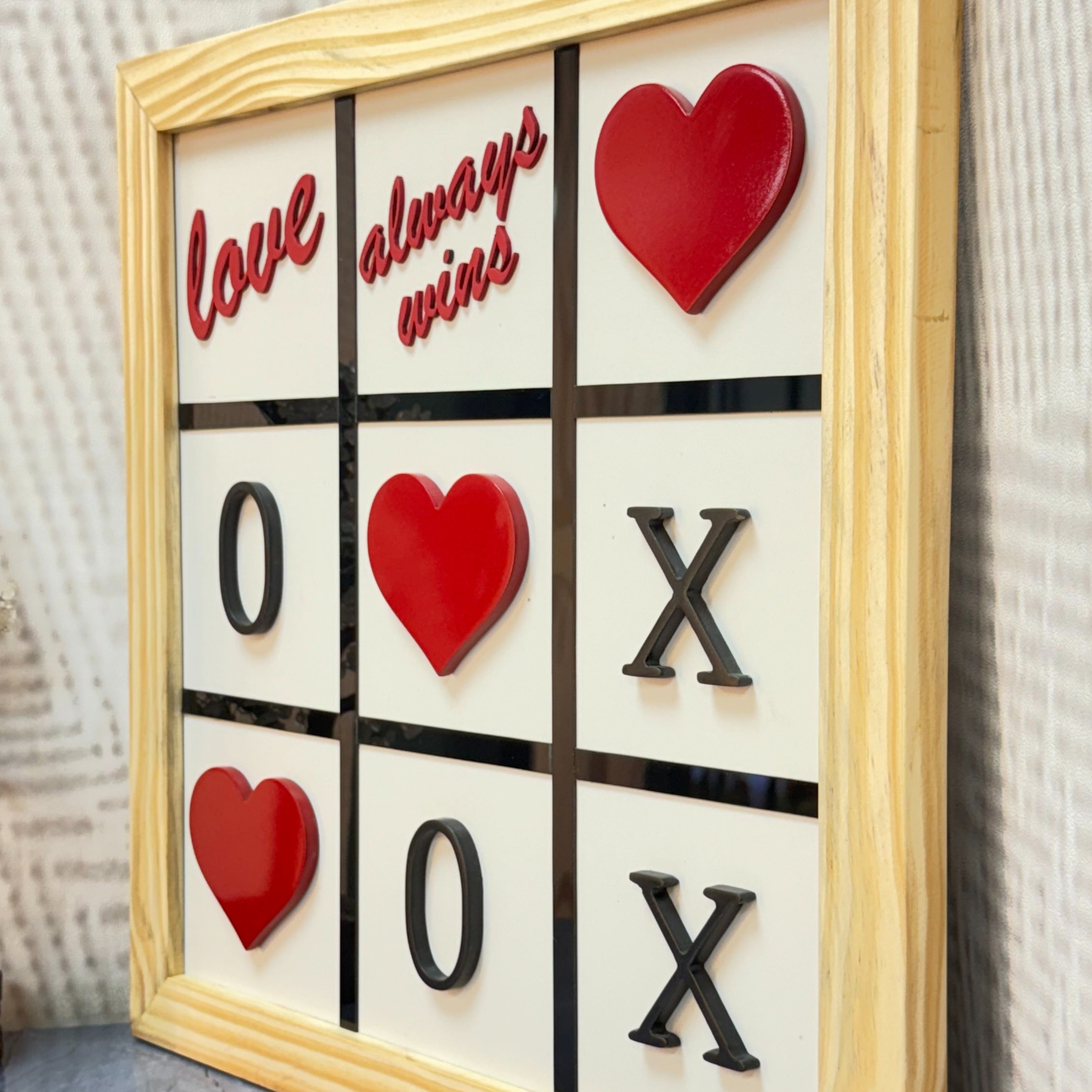 Heart of Love Wooden Frame