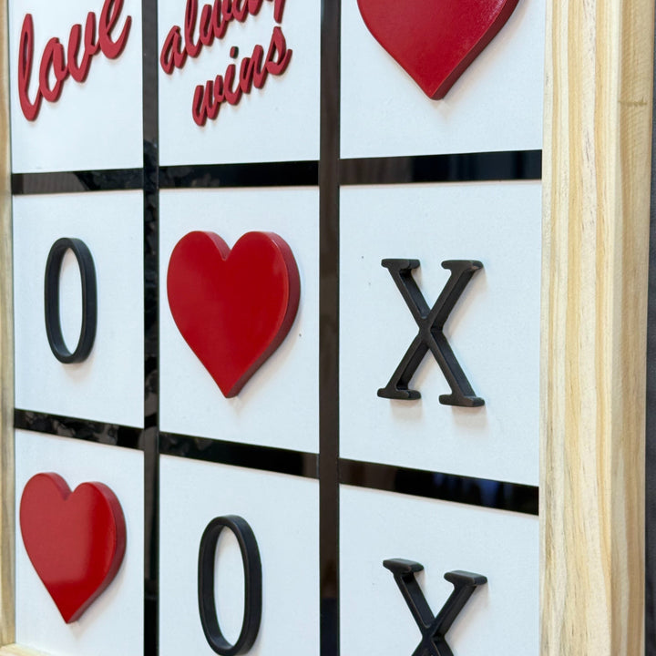 Heart of Love Wooden Frame