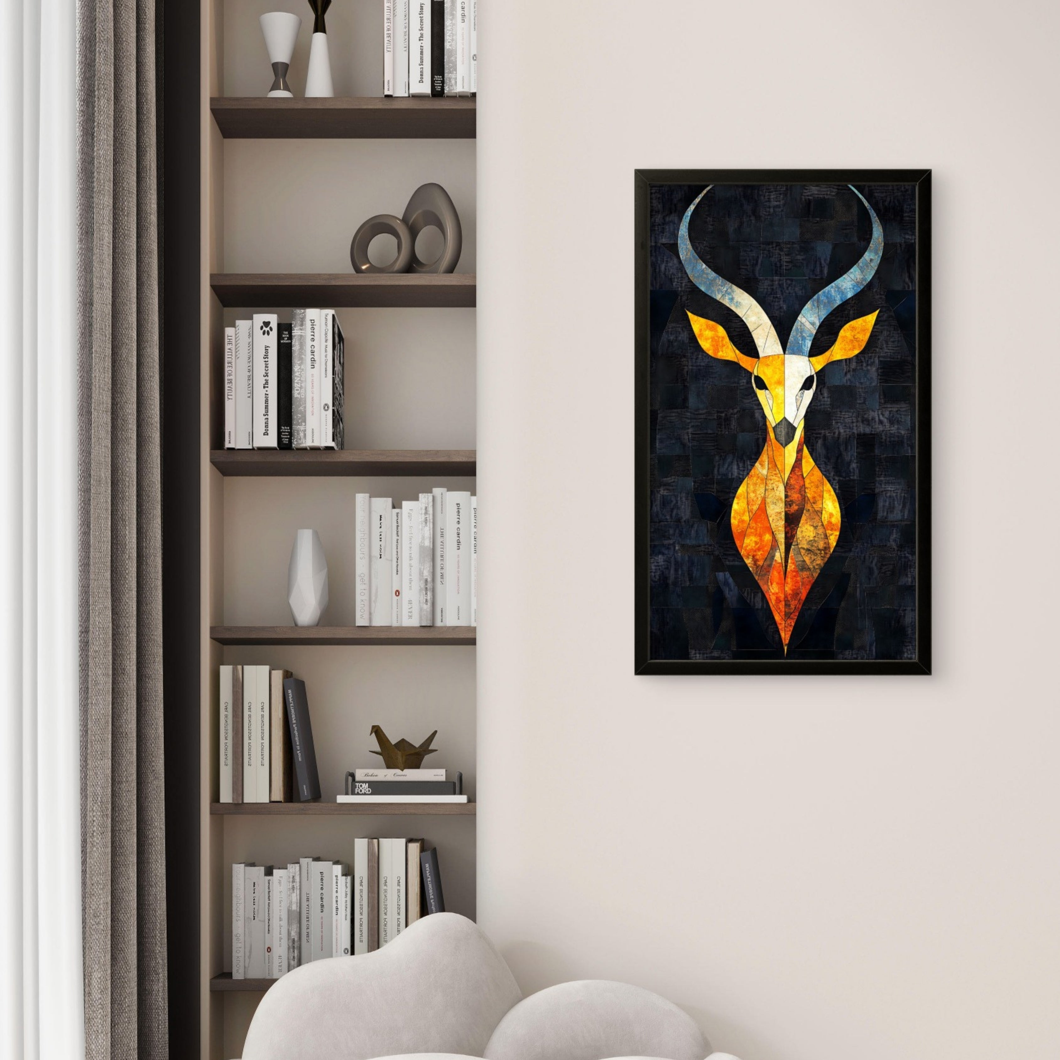 Bold  Deer Abstract Art