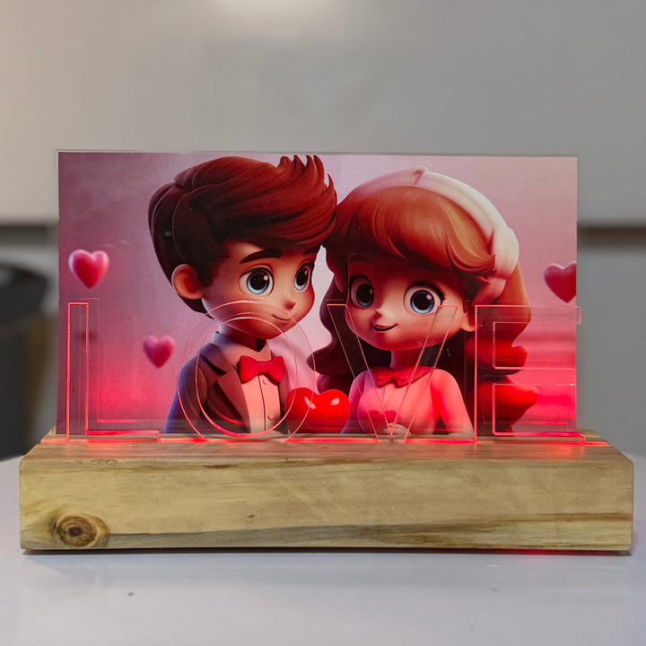 Lighted LOVE Memory Frame