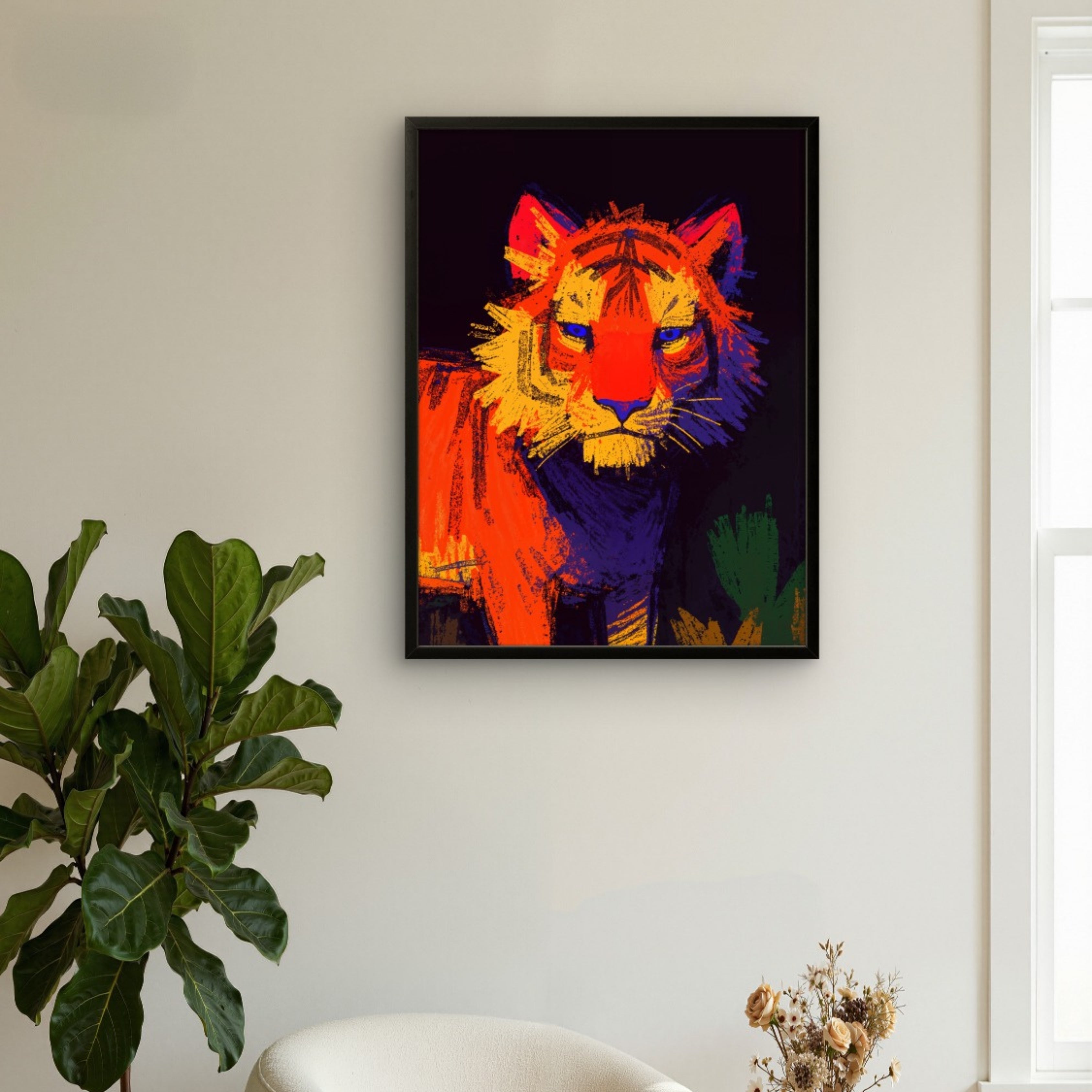 Vibrant Tiger Portrait