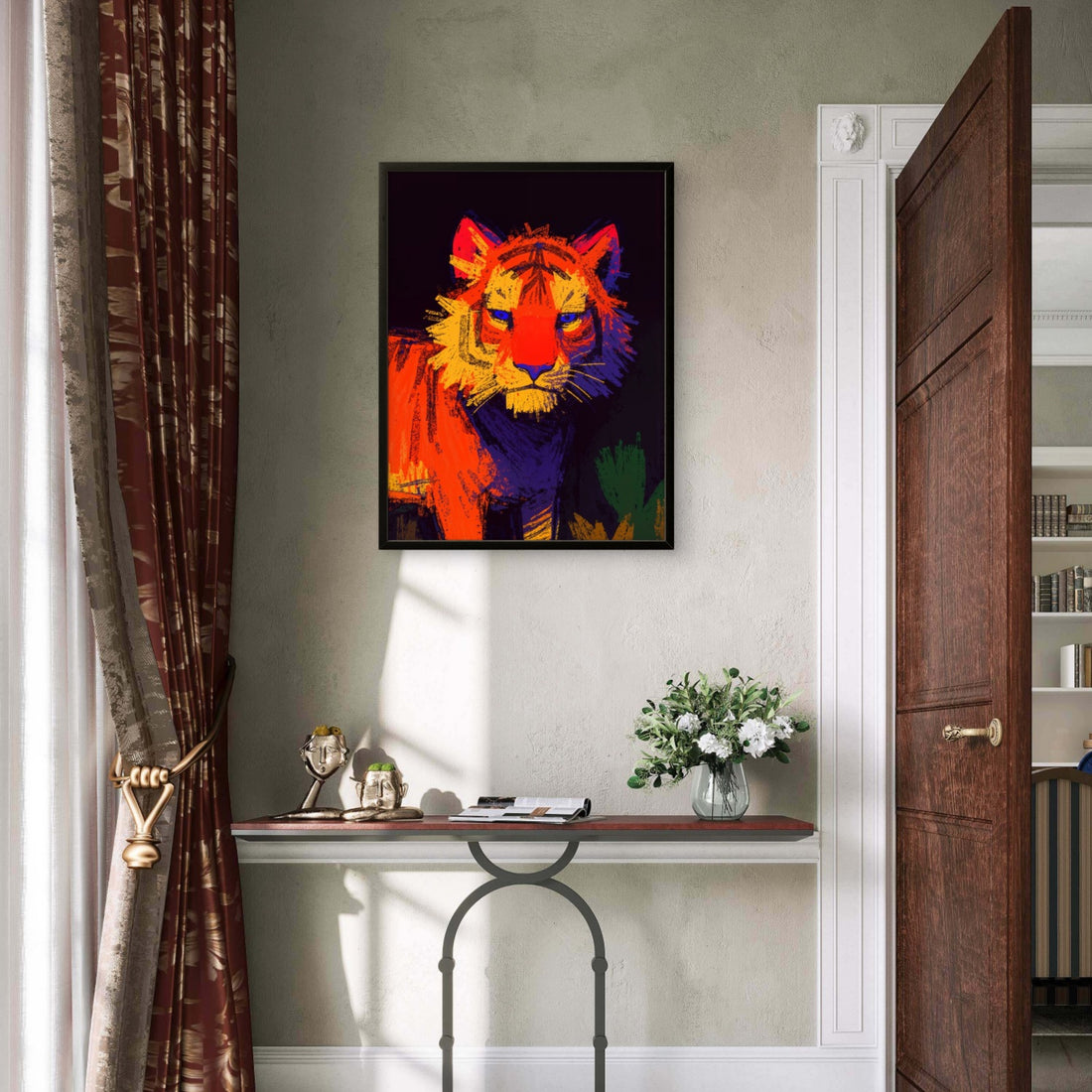 Vibrant Tiger Portrait