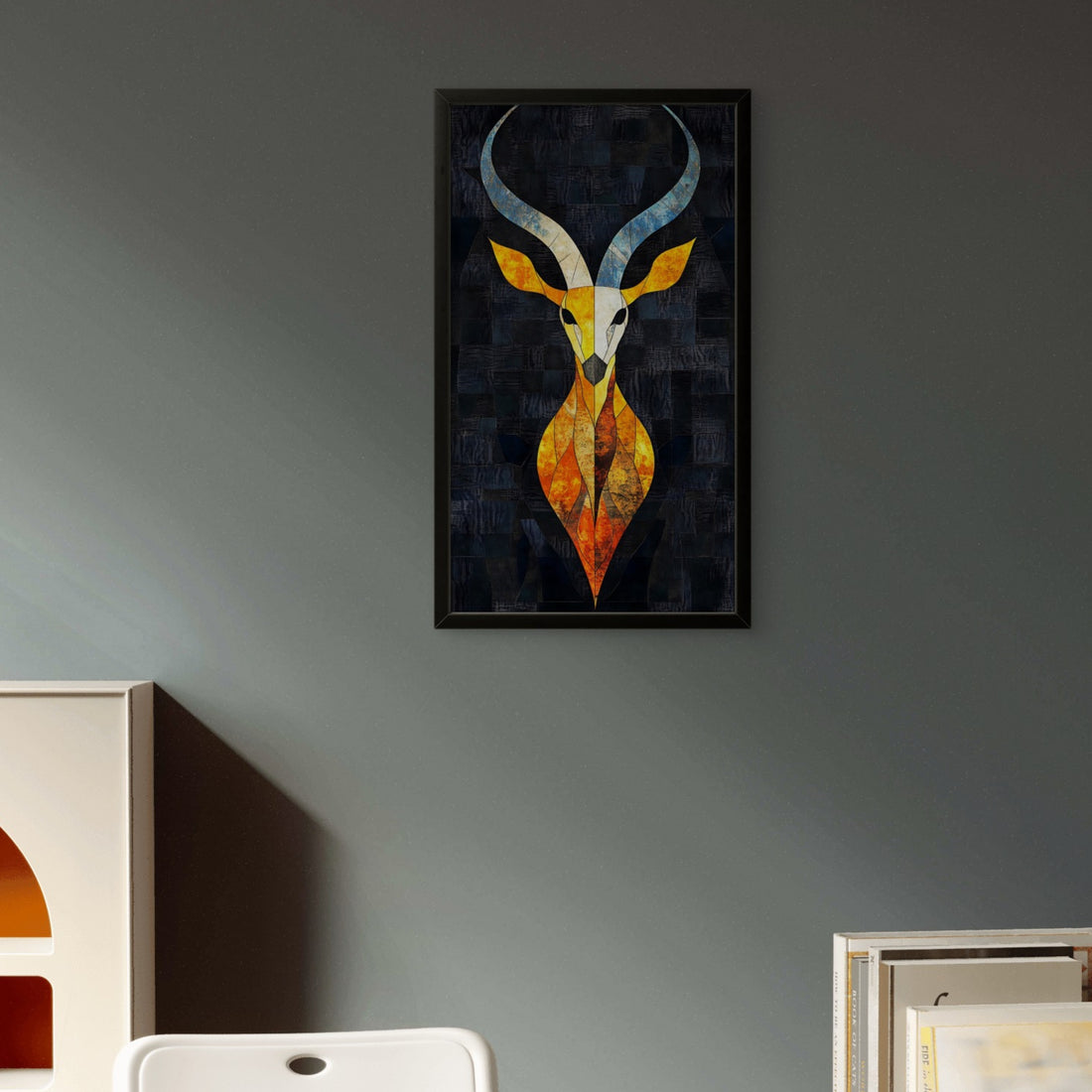 Bold  Deer Abstract Art