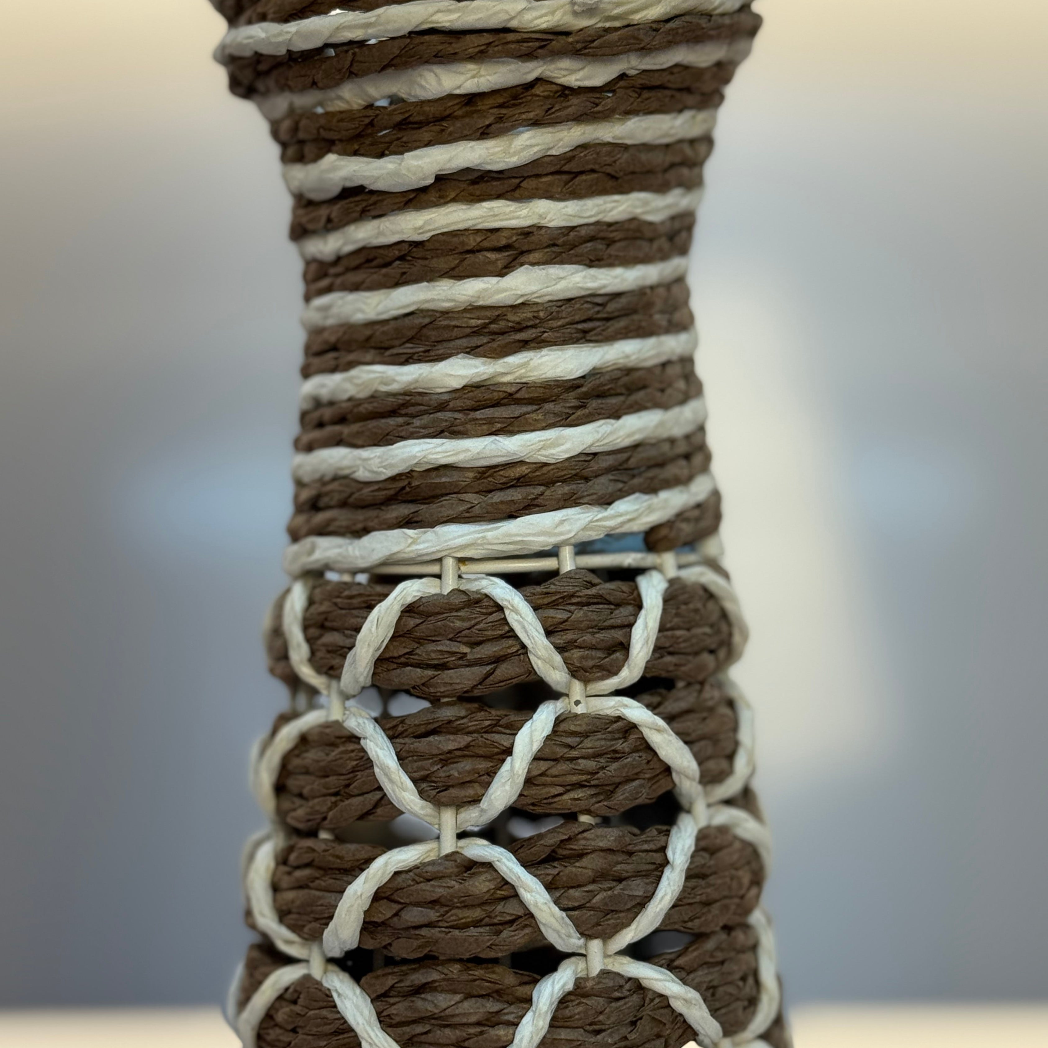 Brown & Golden Jute strip Pot