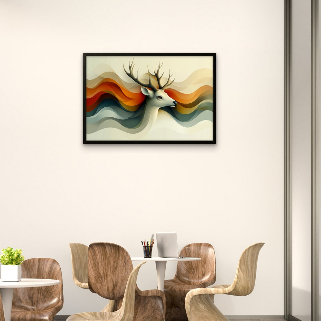 Flowing Nature Deer Art