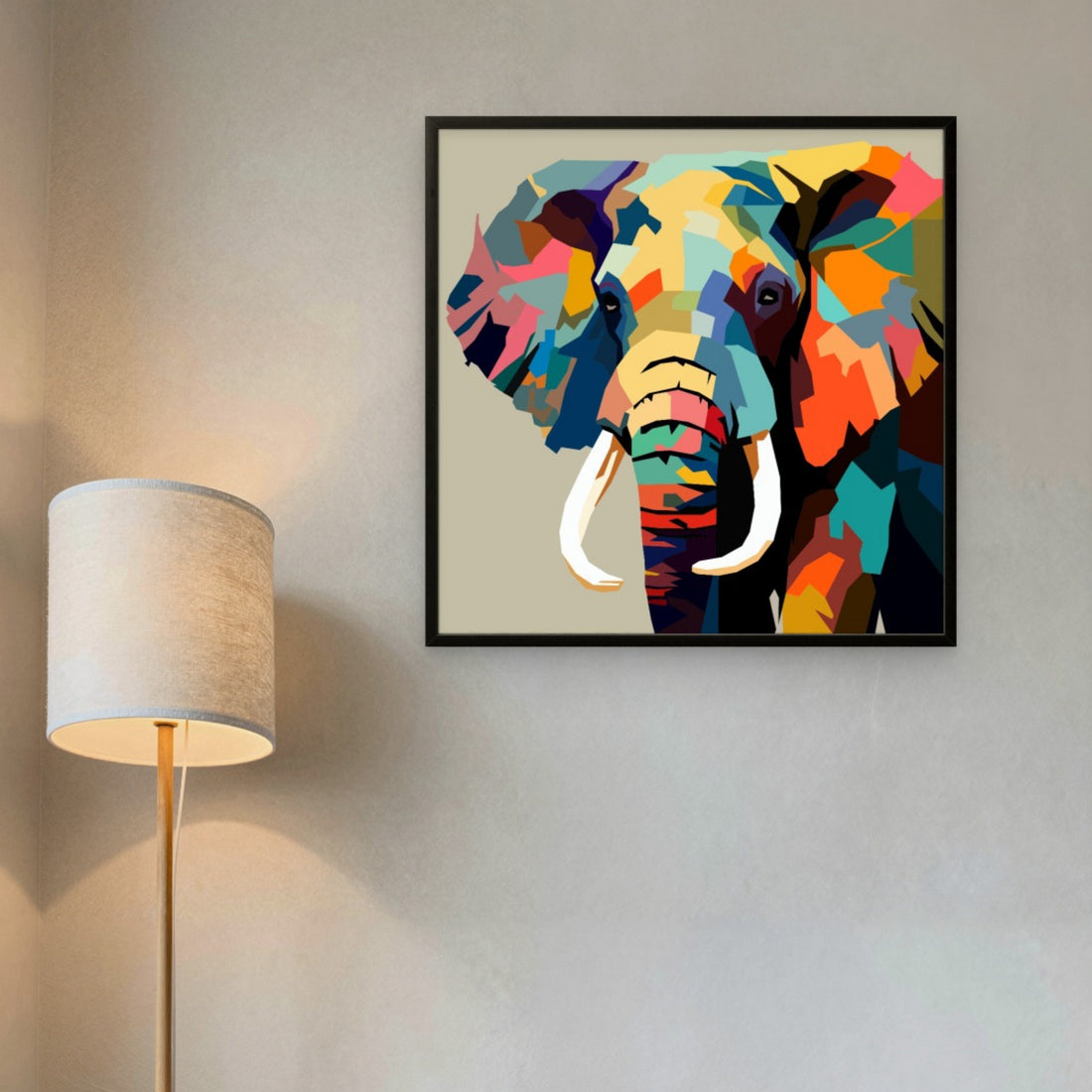 Vibrant Elephant Art