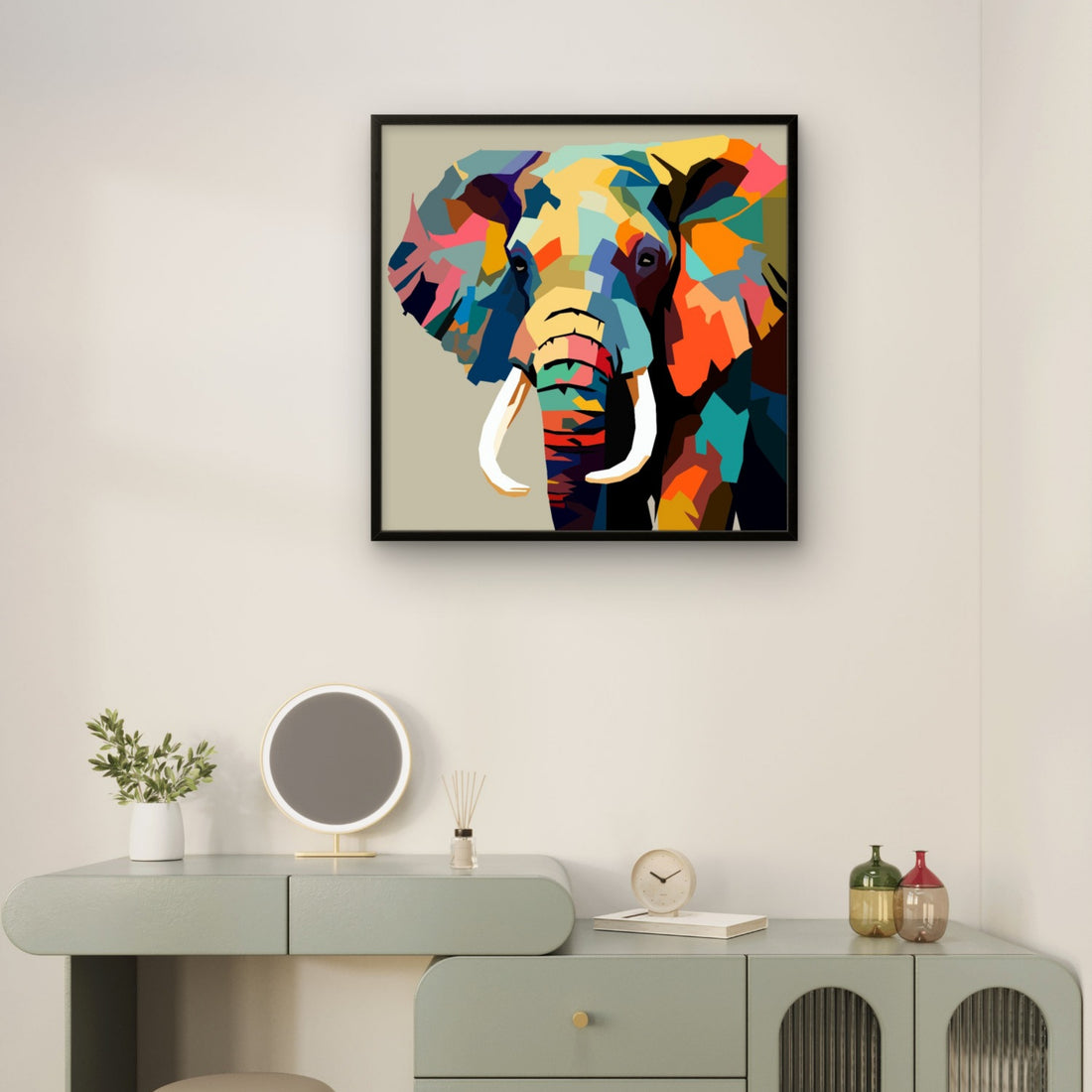 Vibrant Elephant Art