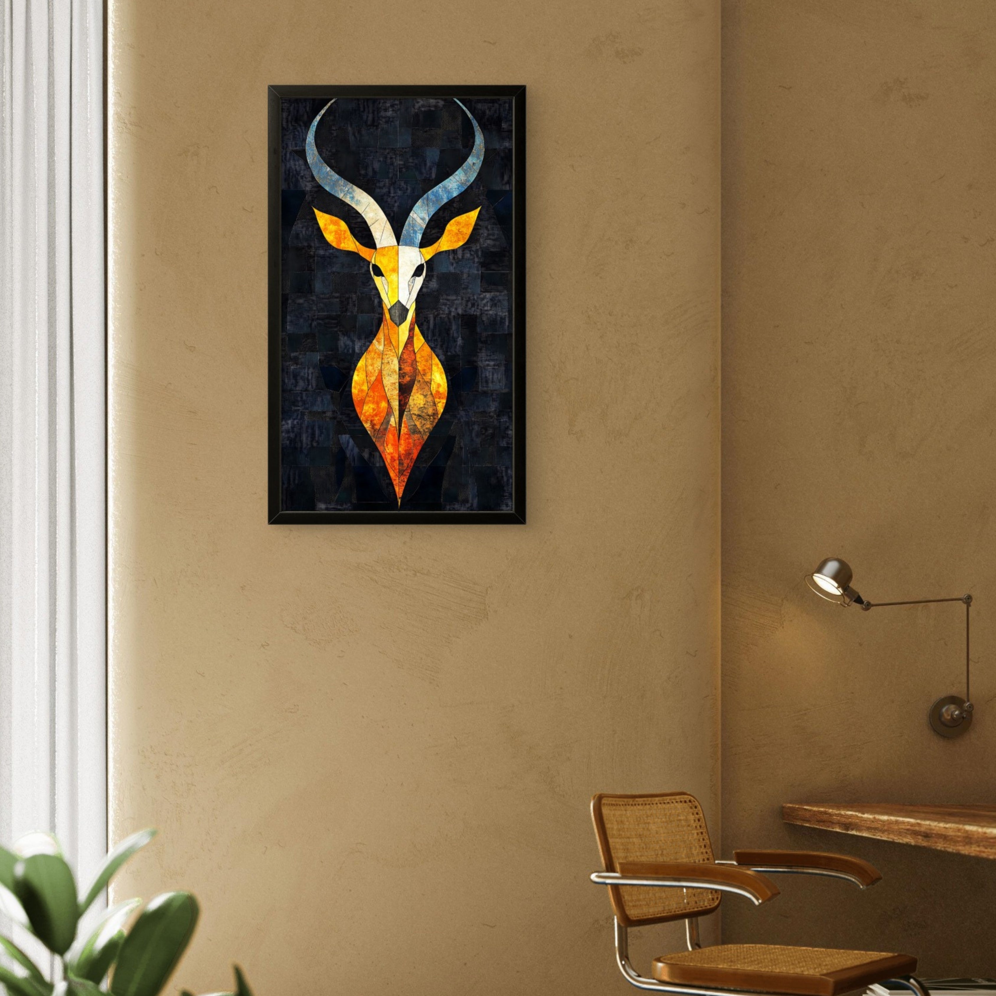 Bold  Deer Abstract Art