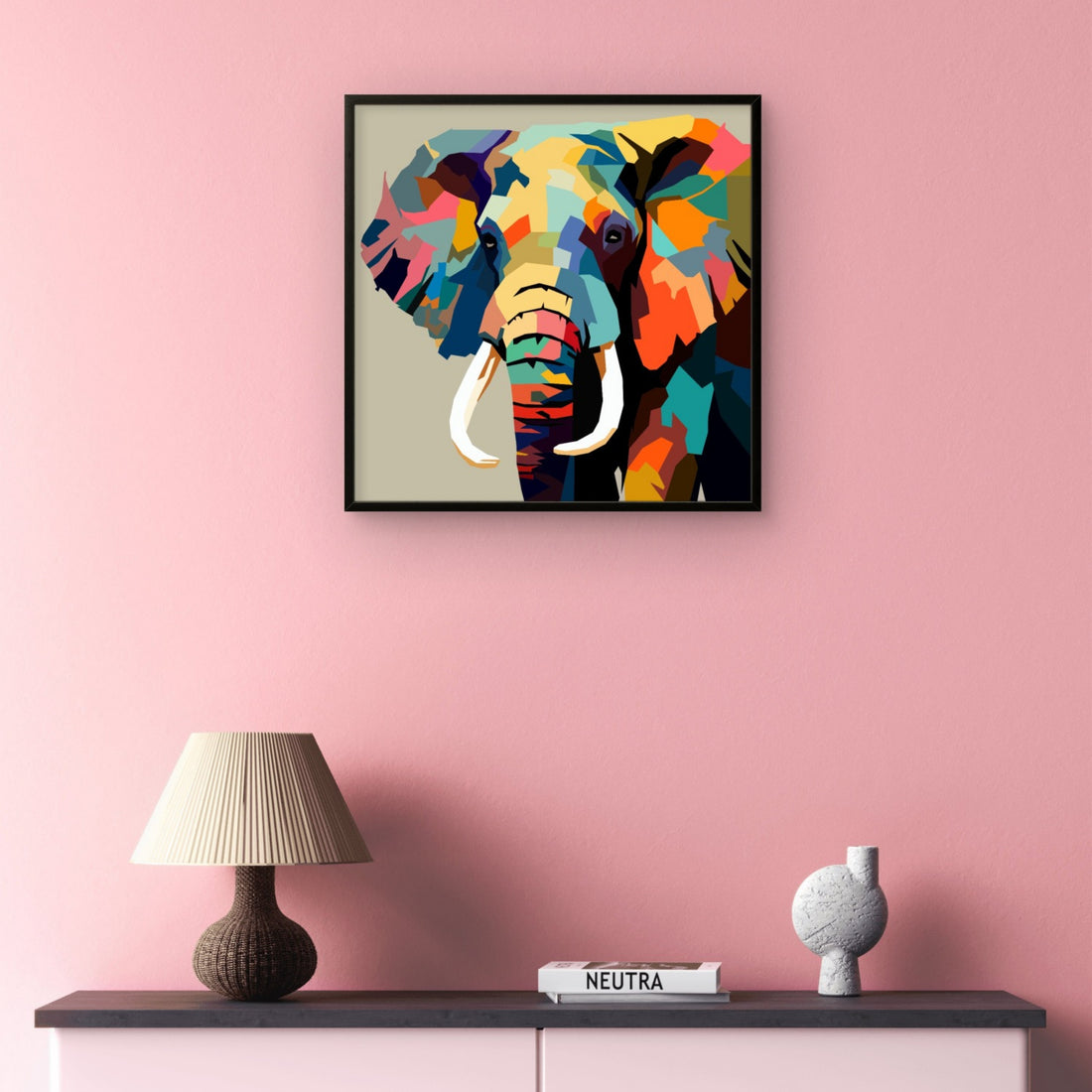 Vibrant Elephant Art
