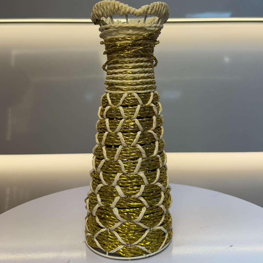 Golden Jute strip Pot