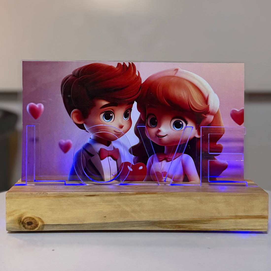 Lighted LOVE Memory Frame