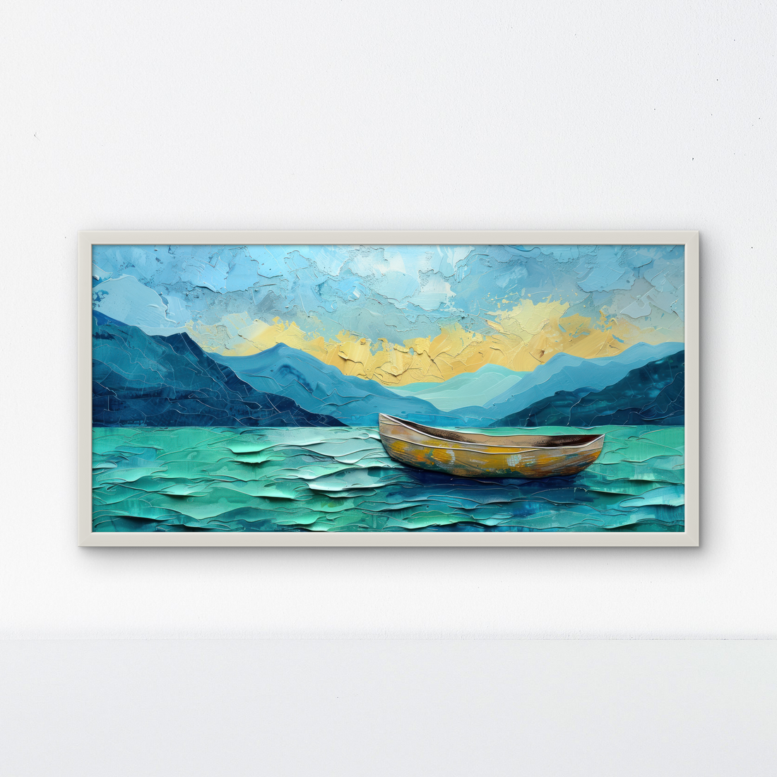 Elite Boat art Painting on Canvas