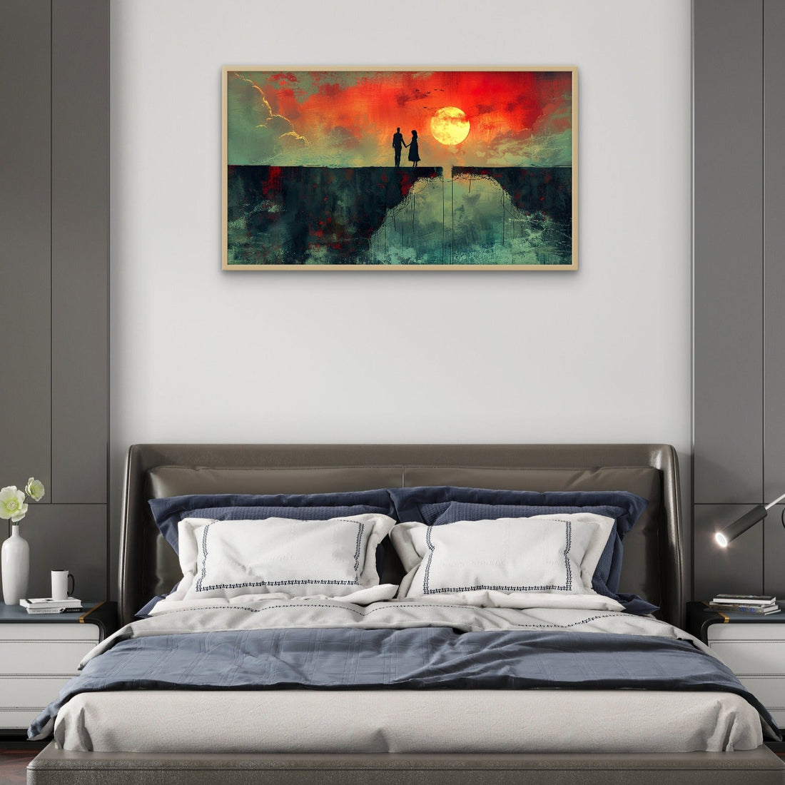 Couple Standing on the Edge