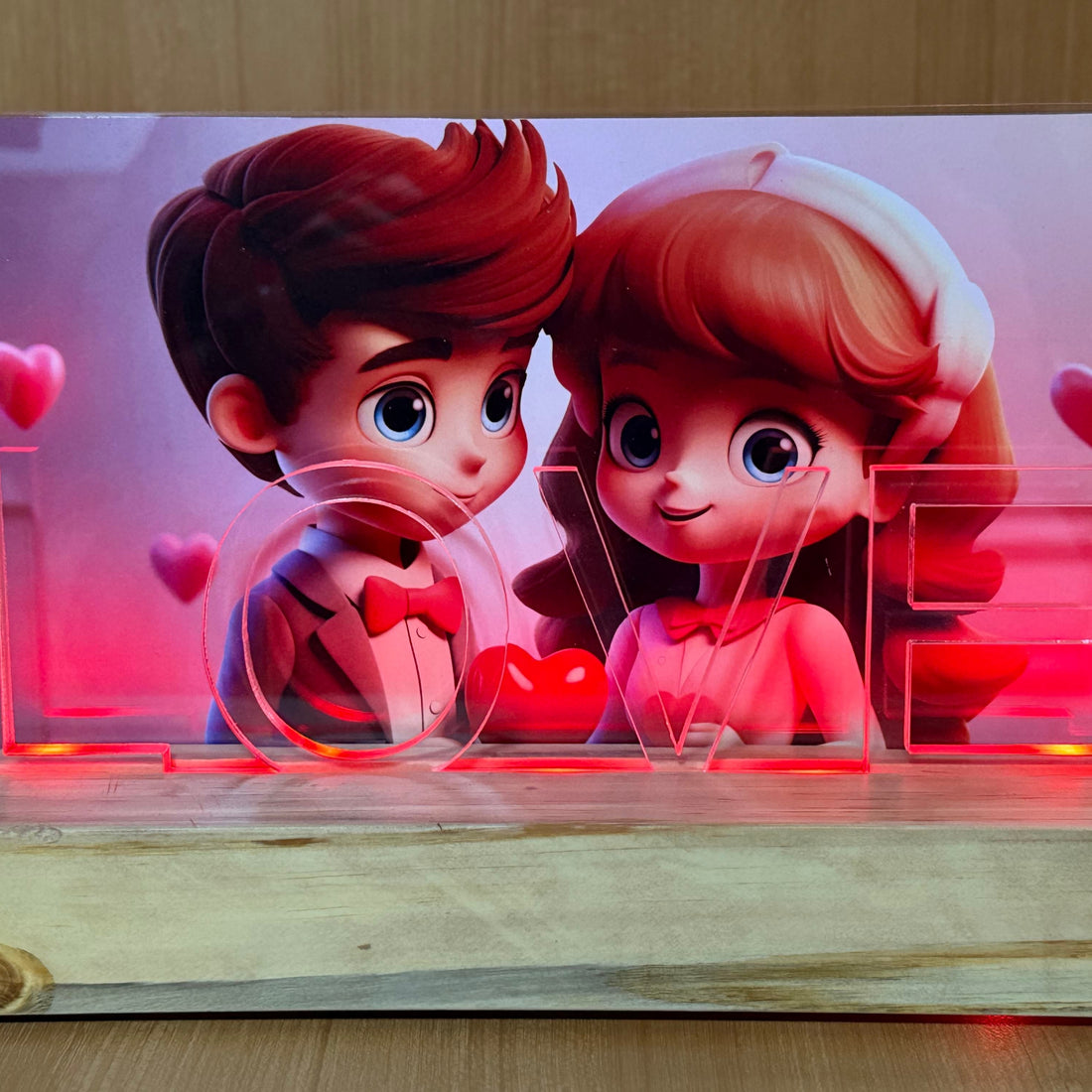 Lighted LOVE Memory Frame