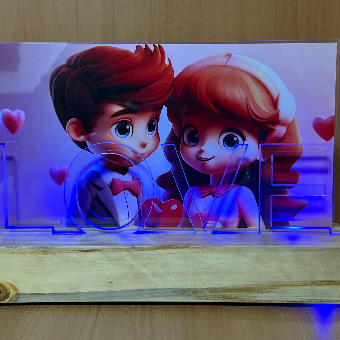 Lighted LOVE Memory Frame