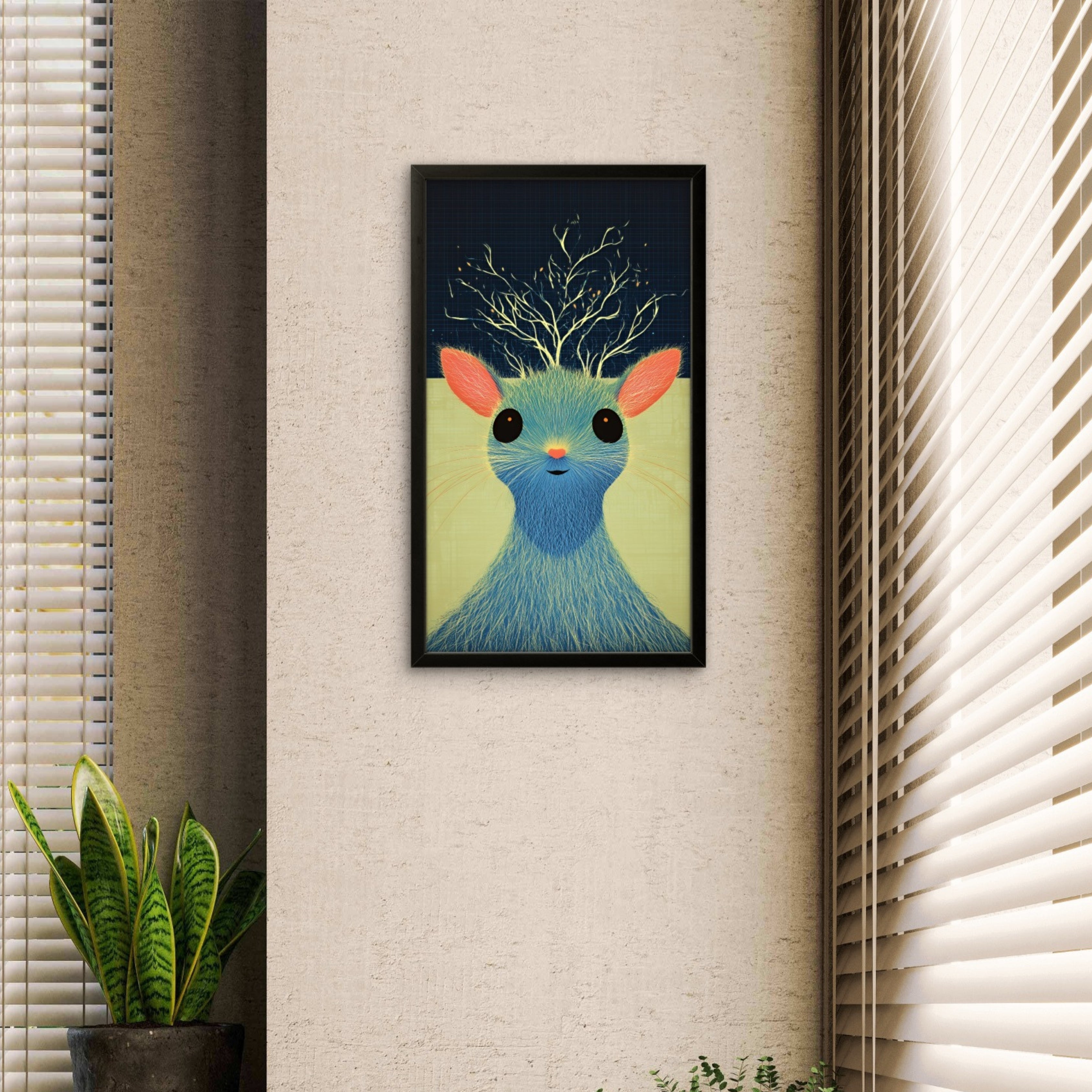 Funky Rat Pop Art Canvas