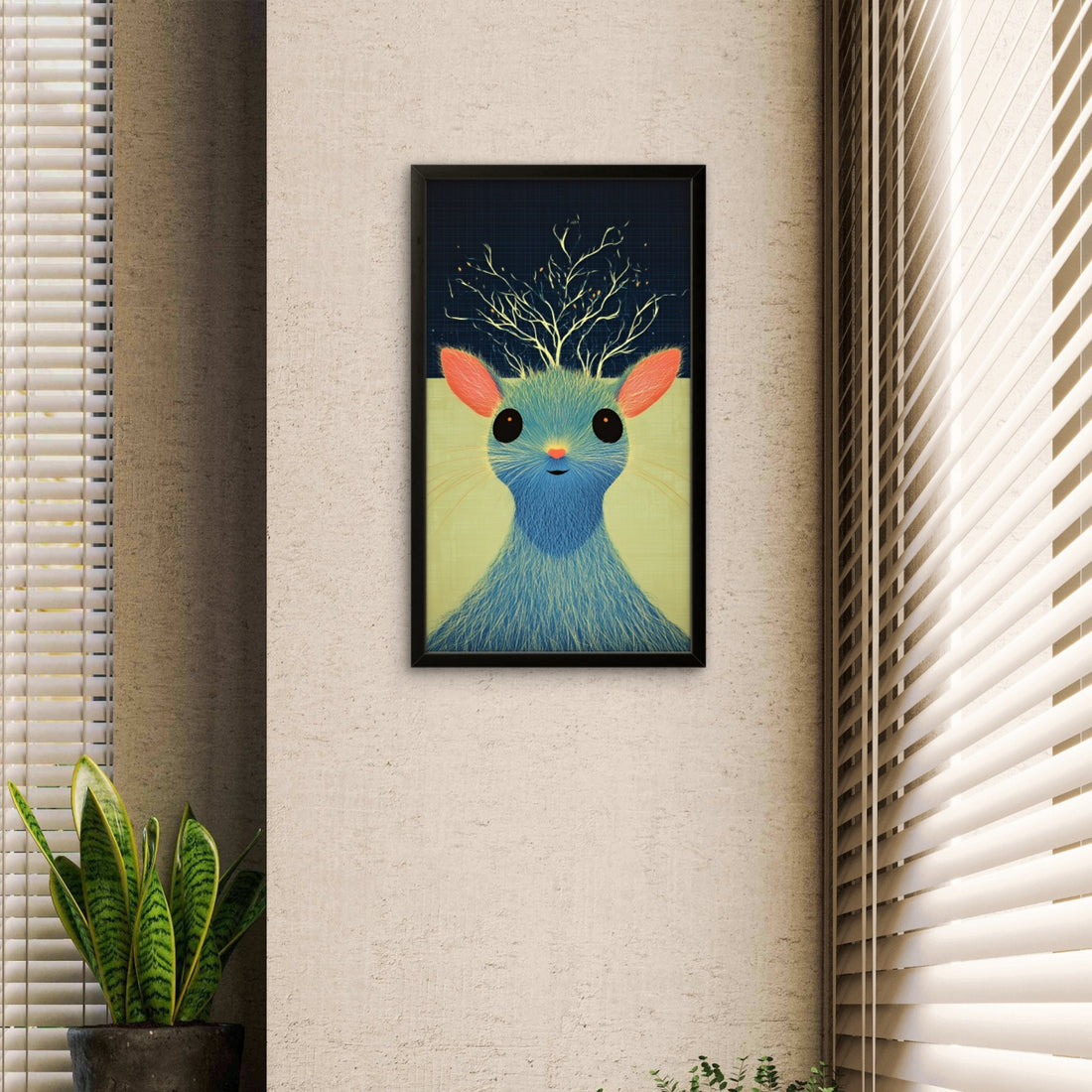 Funky Rat Pop Art Canvas