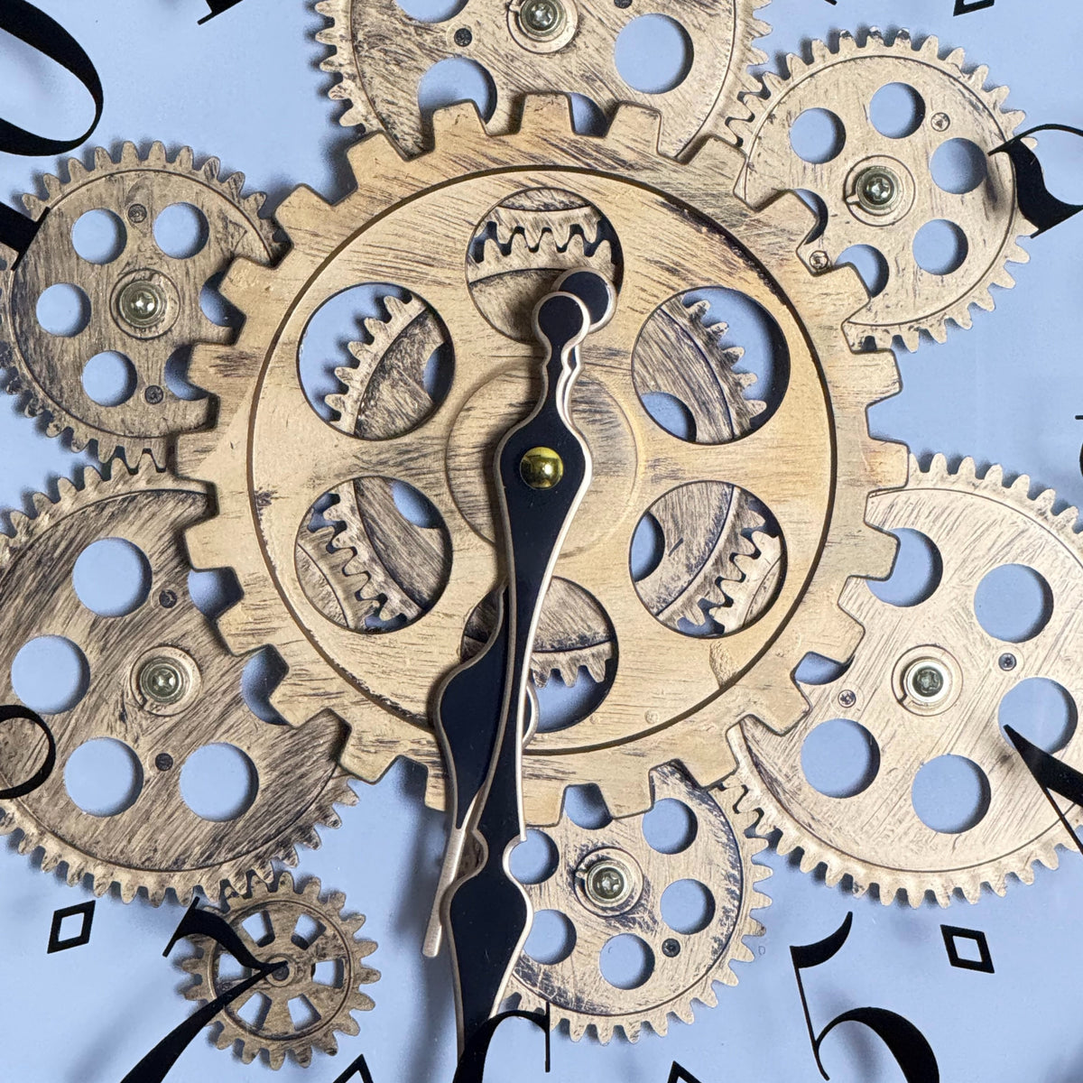 Vintage Gear Numerical Clock – Frugal Carts