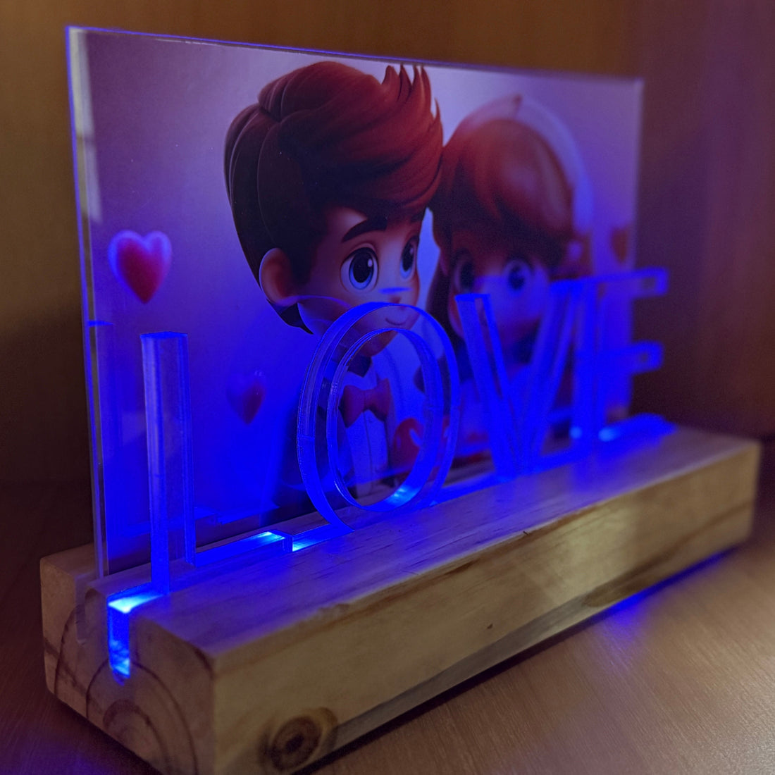 Lighted LOVE Memory Frame