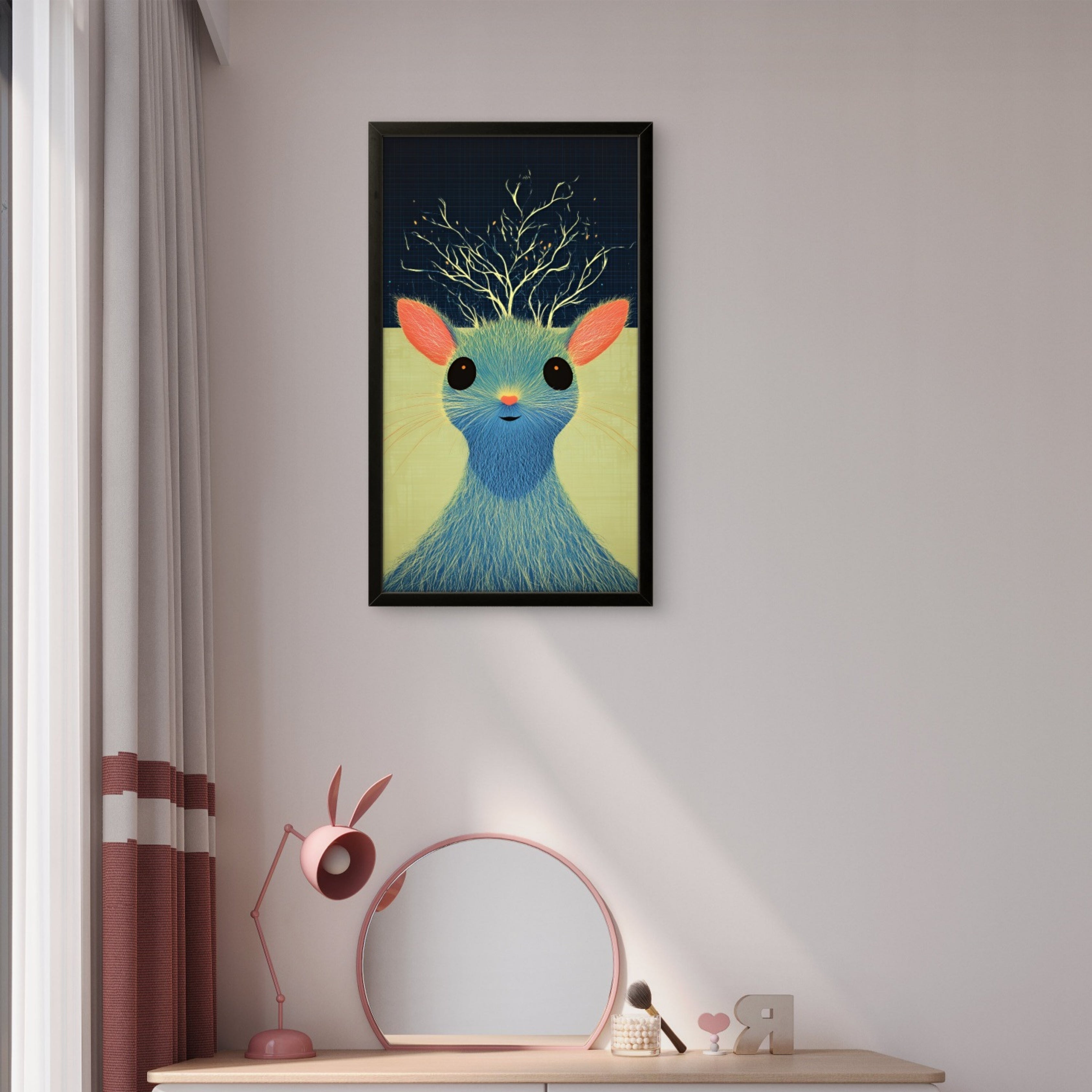 Funky Rat Pop Art Canvas