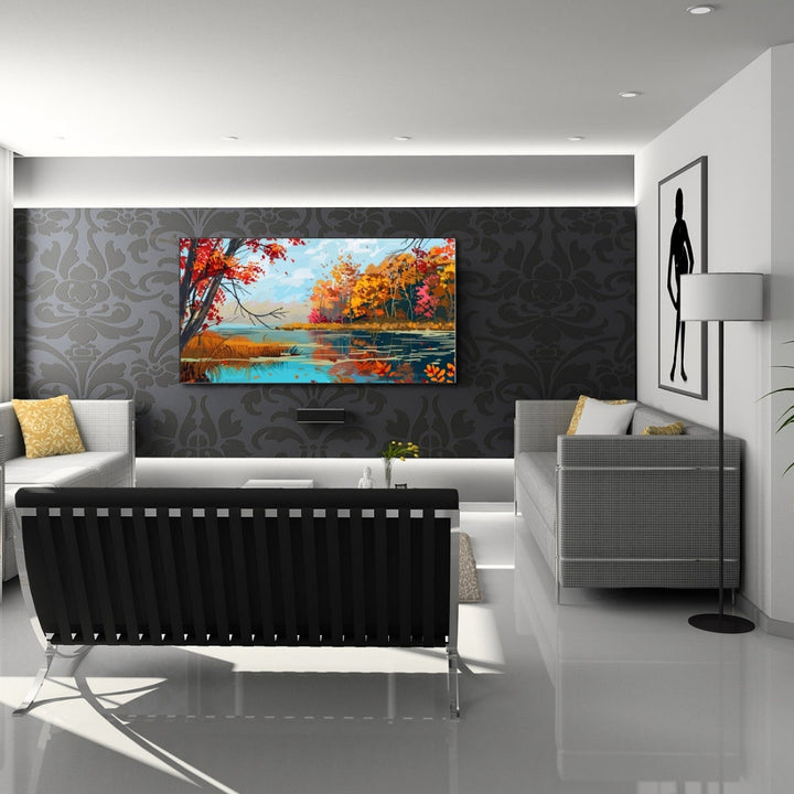 Autumn Forest Lake Art