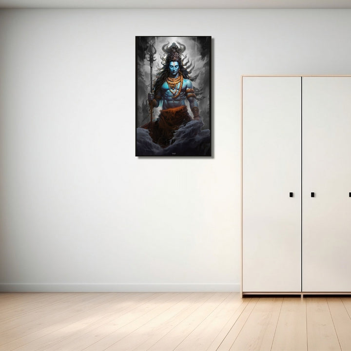 Shiva with Trident Art