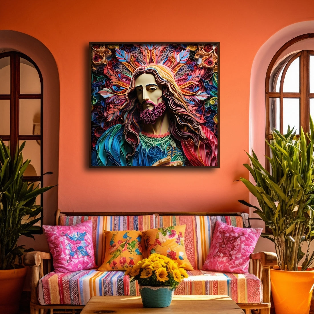 Jesus Colourful Art