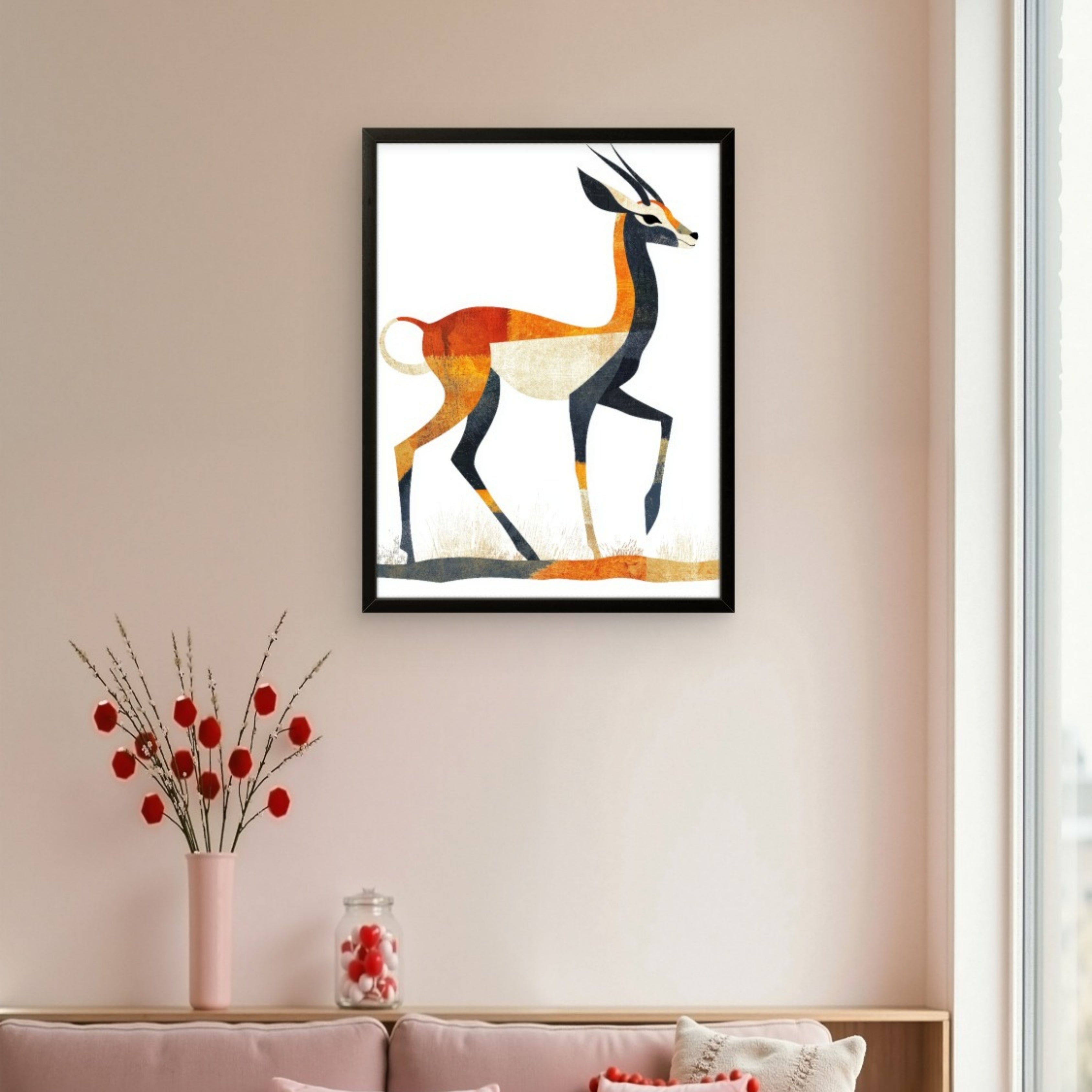 Golden Grace Deer Canvas