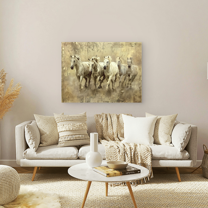 Running White Horses