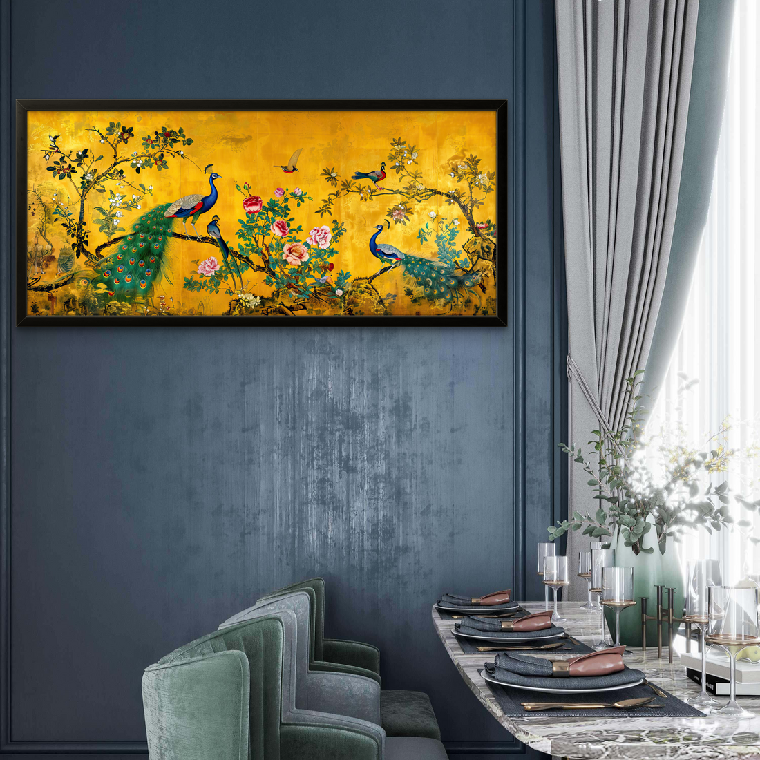 Multiple Peacock Painting