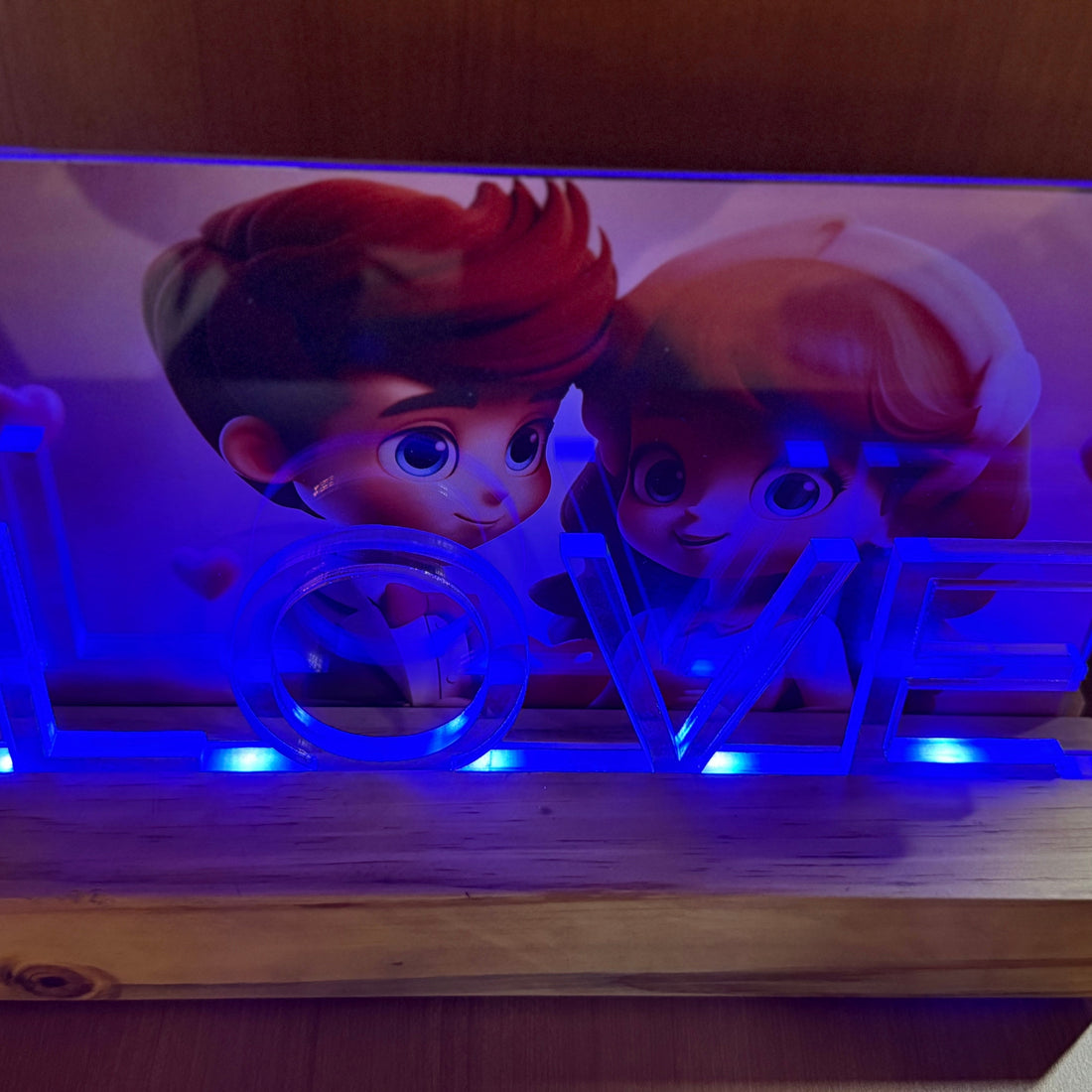 Lighted LOVE Memory Frame