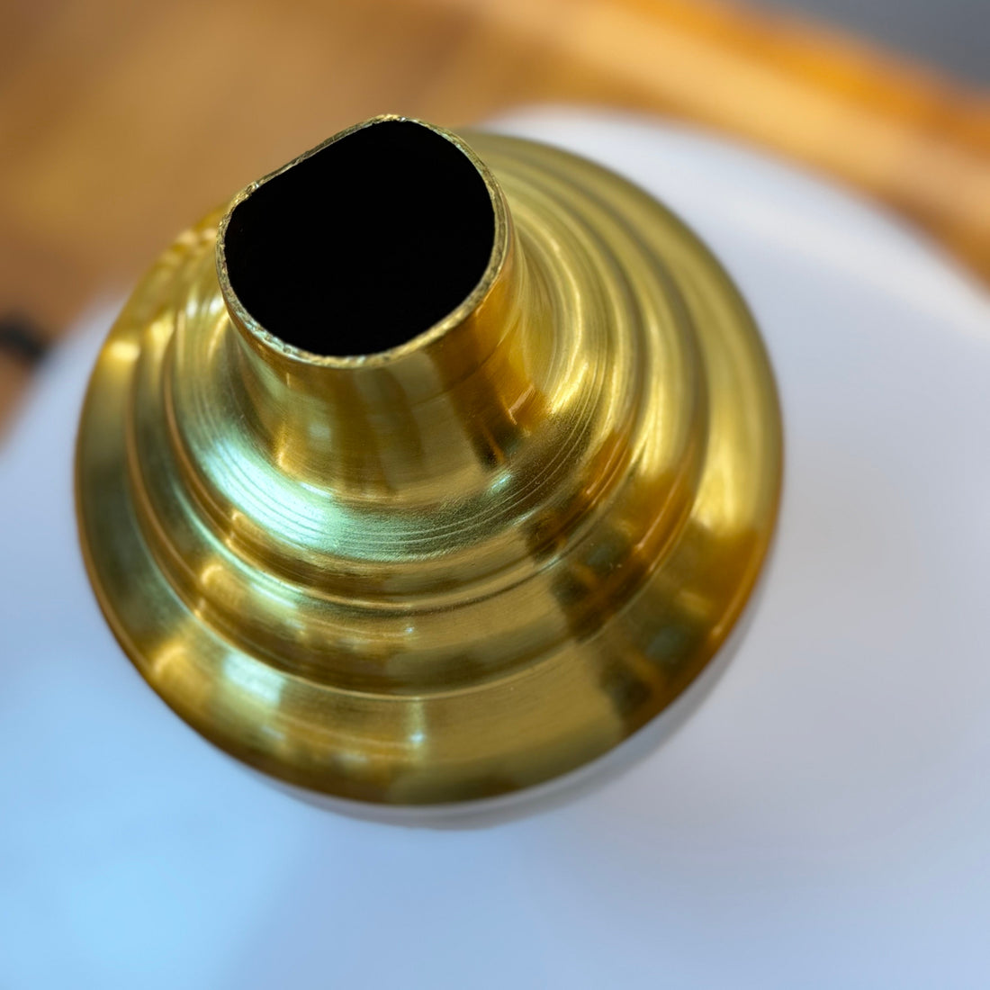 Metal Brass Golden Vase