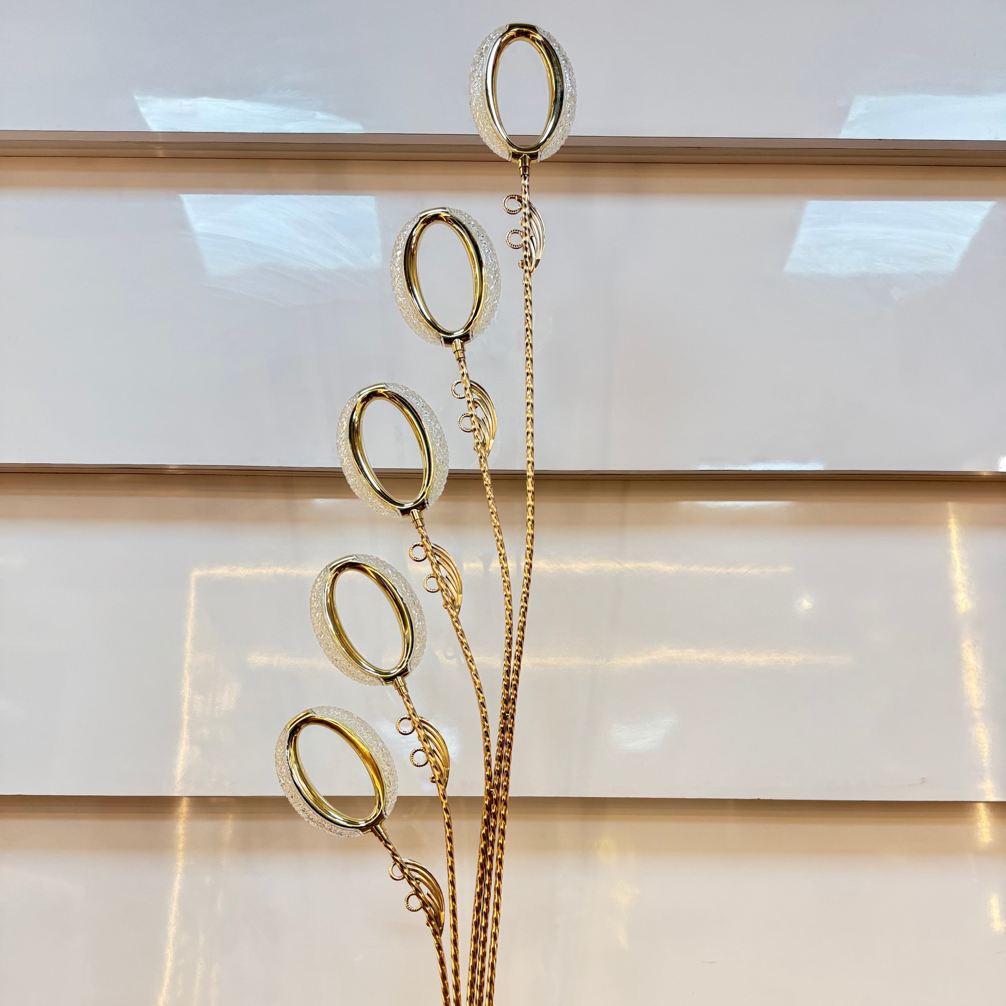 Royal Cascade Golden Floor Lamp