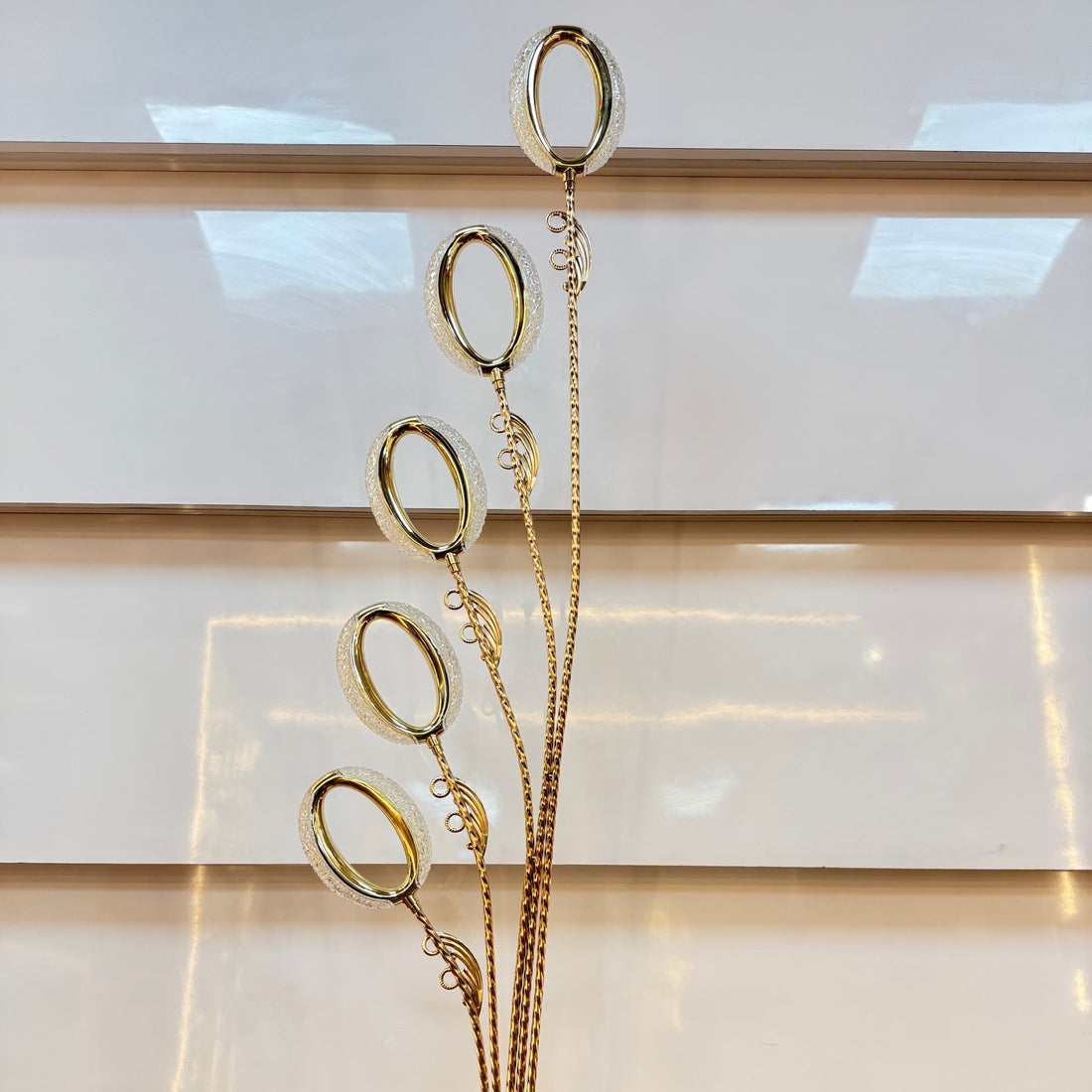 Royal Cascade Golden Floor Lamp