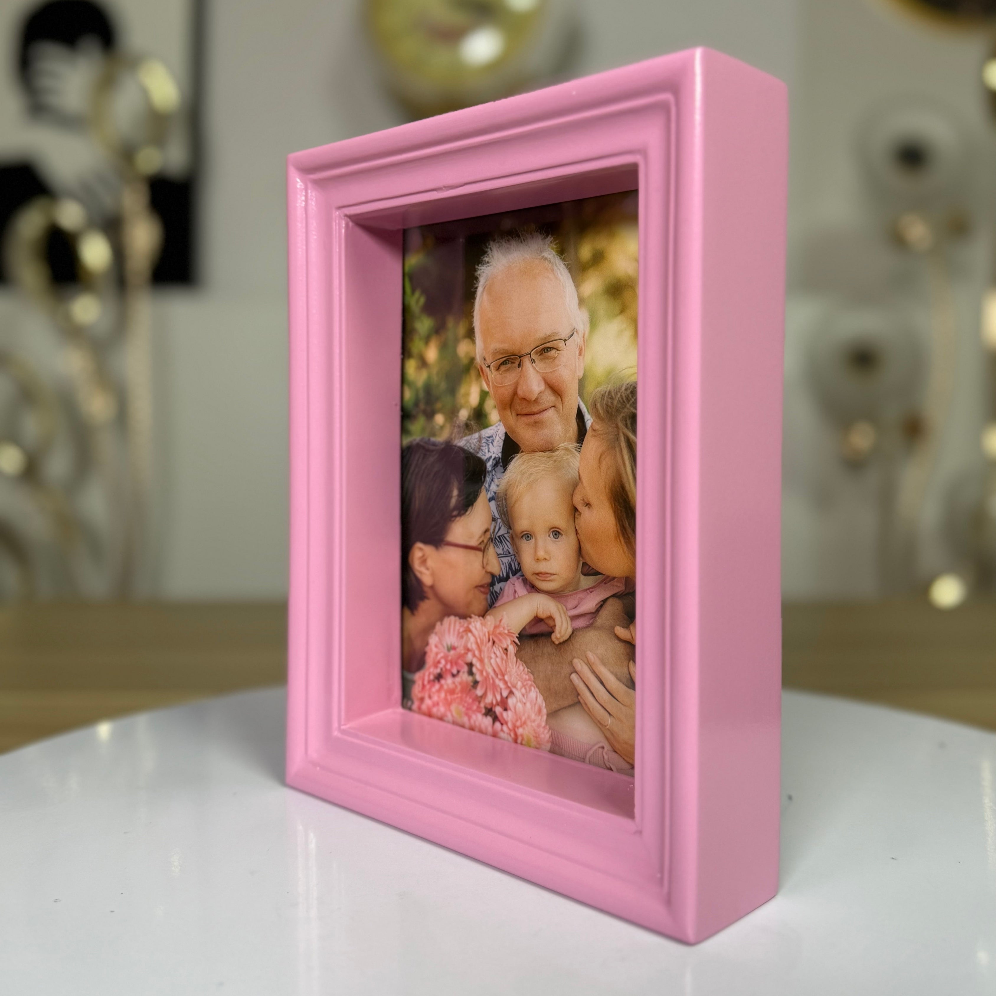 Baby Pink 3D Love Photo Frame