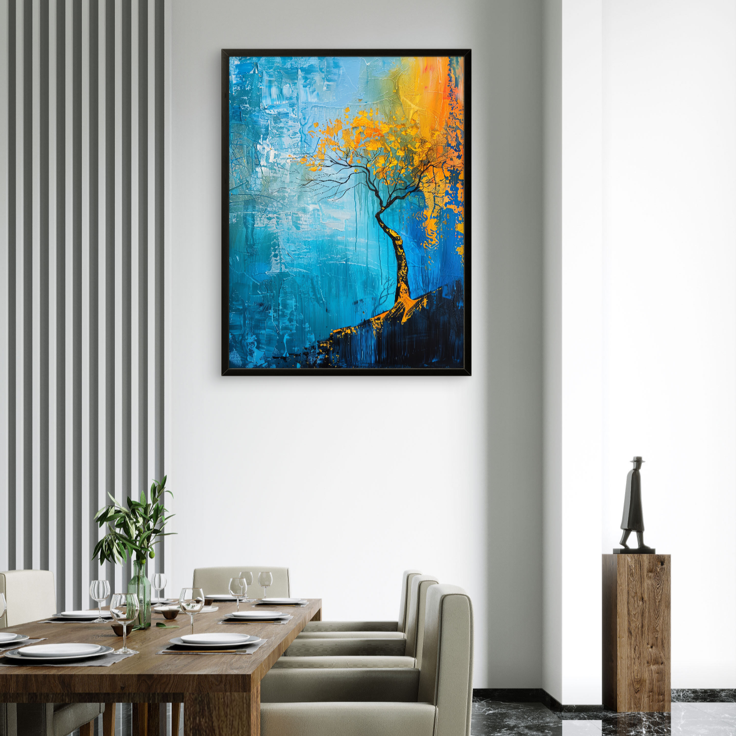 Yellow Tree Art Portrait