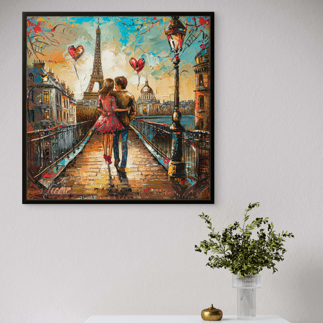 Love in Paris Art Square