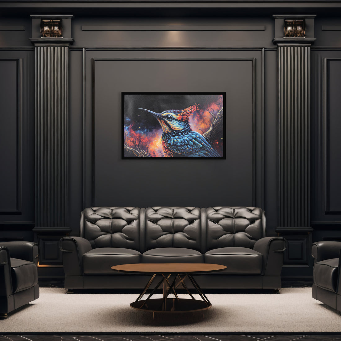 Modern Bird Abstract art Luxury Painting on Canvas