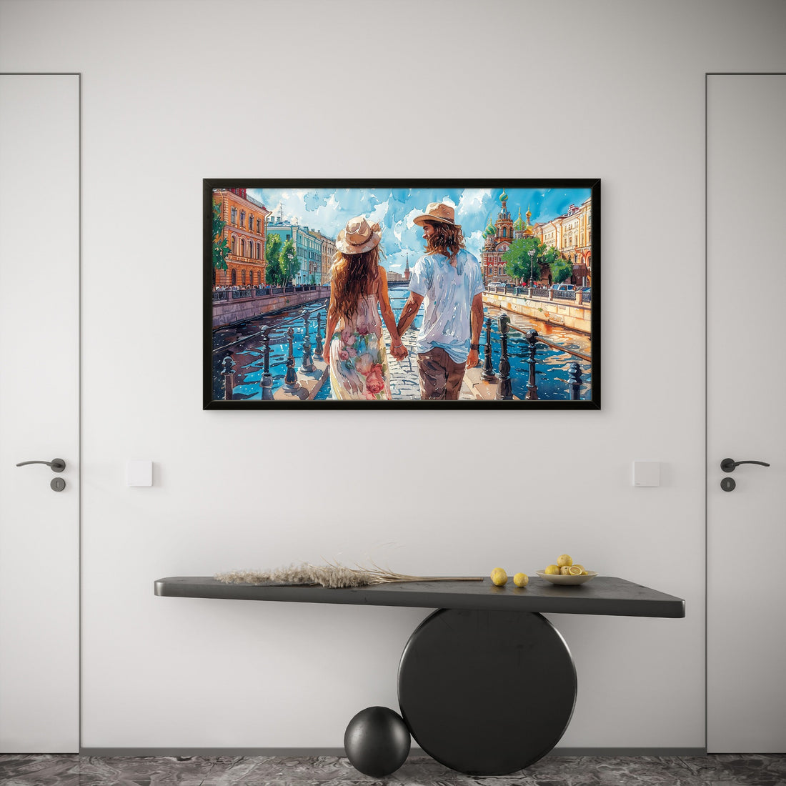 Watercolour Couple Art