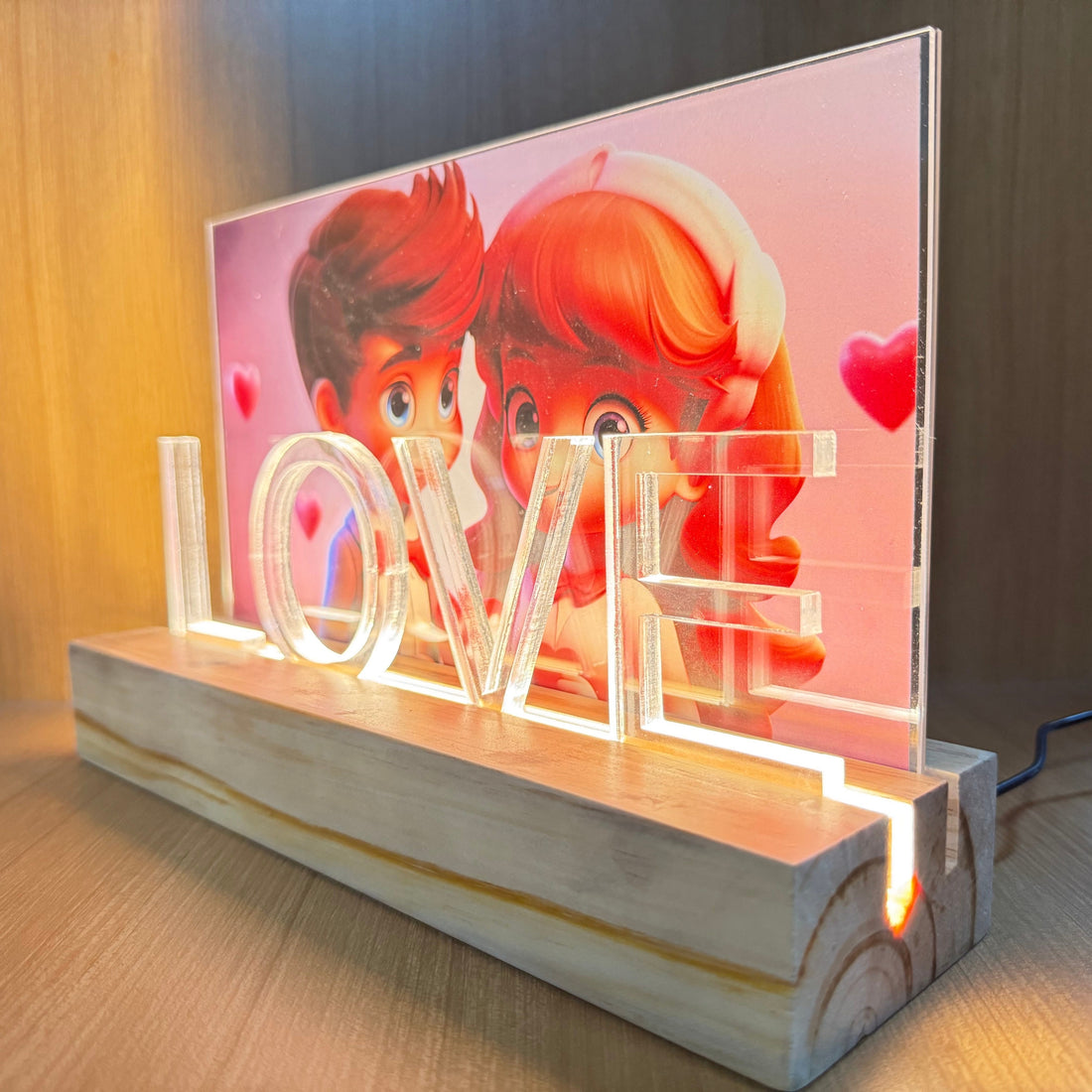 Warm Light love Memory Frame